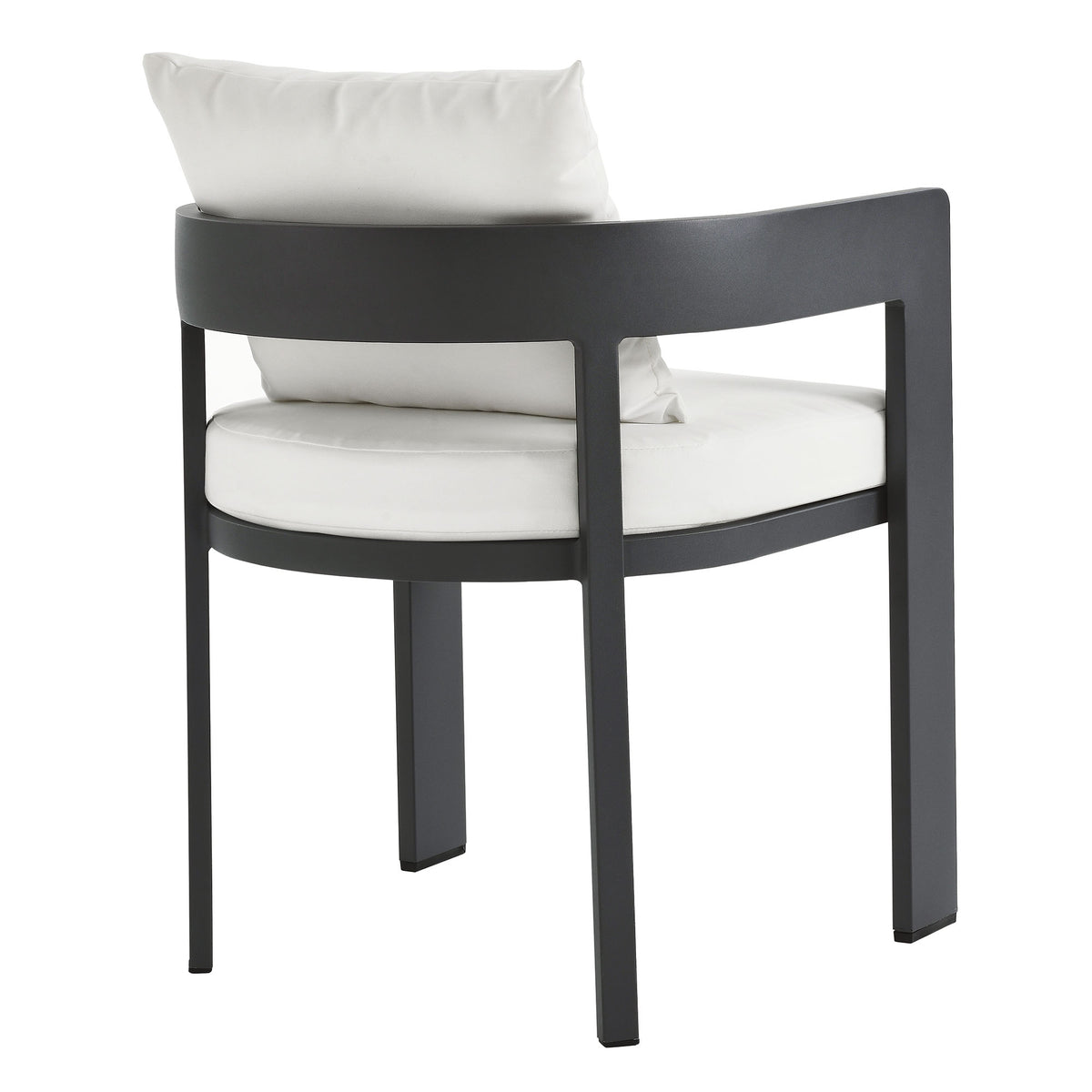 Tahoe 5-Piece Outdoor Patio Aluminum Dining Set, Gray White