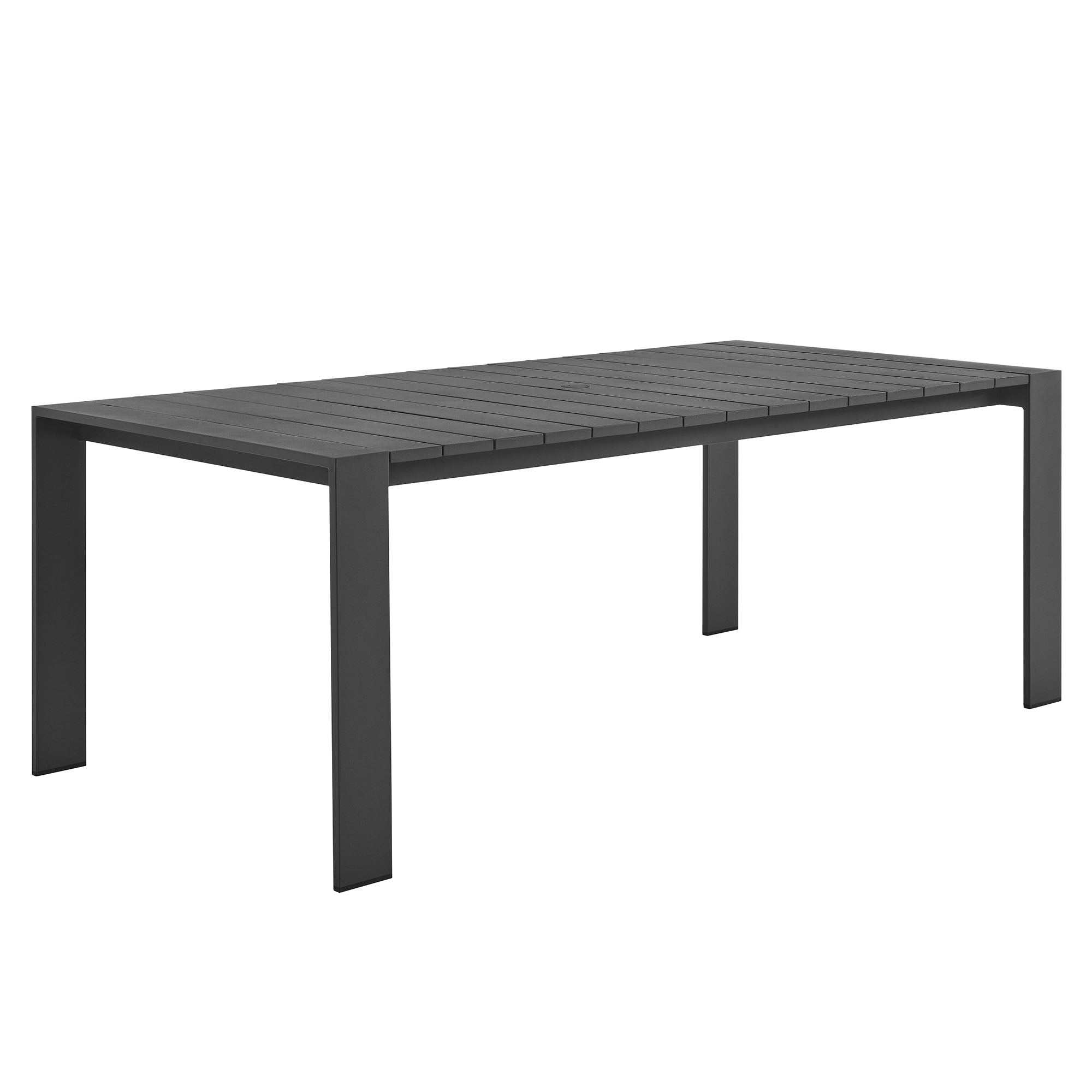 Tahoe 9-Piece Outdoor Patio Aluminum Dining Set, Gray Gray