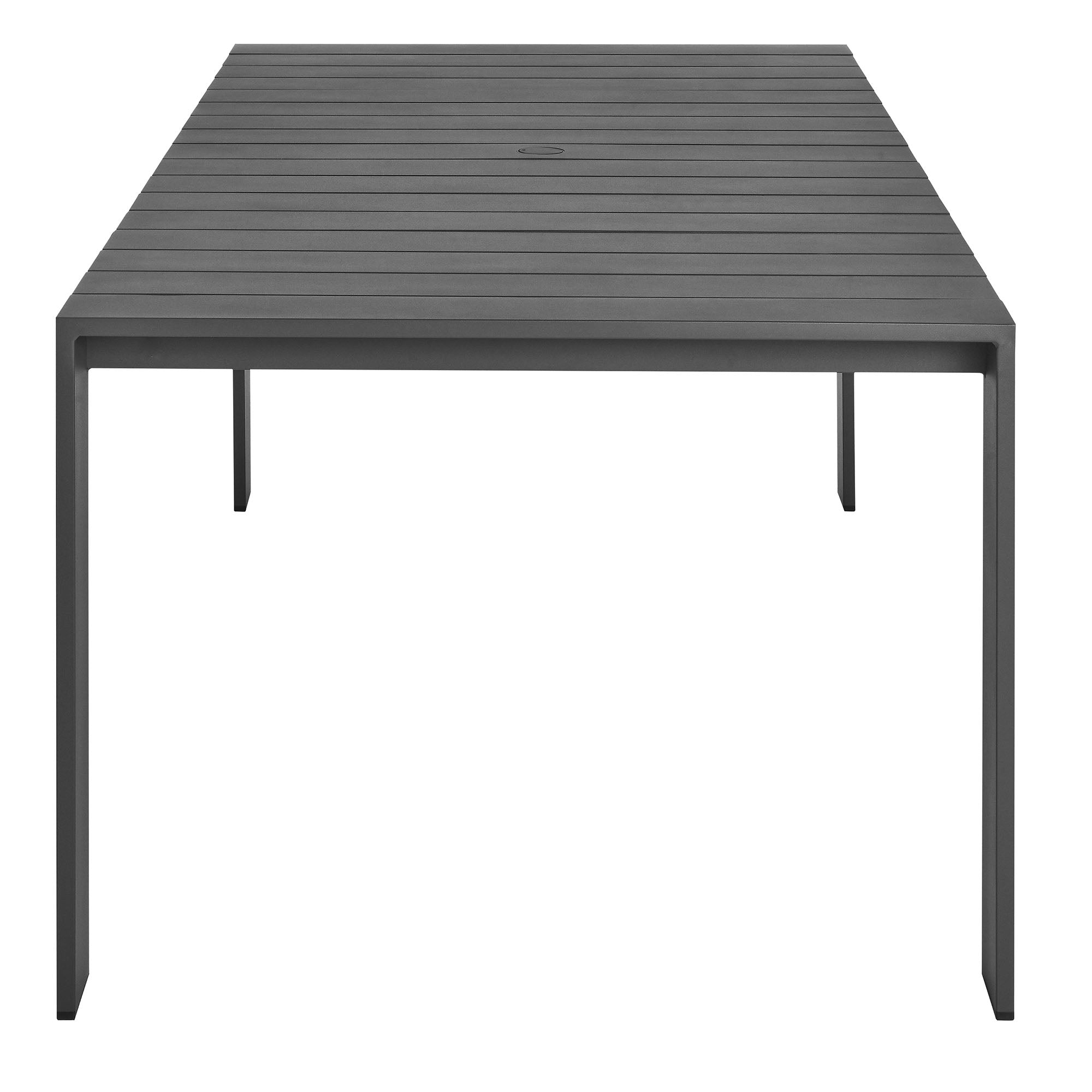 Tahoe 9-Piece Outdoor Patio Aluminum Dining Set, Gray Gray