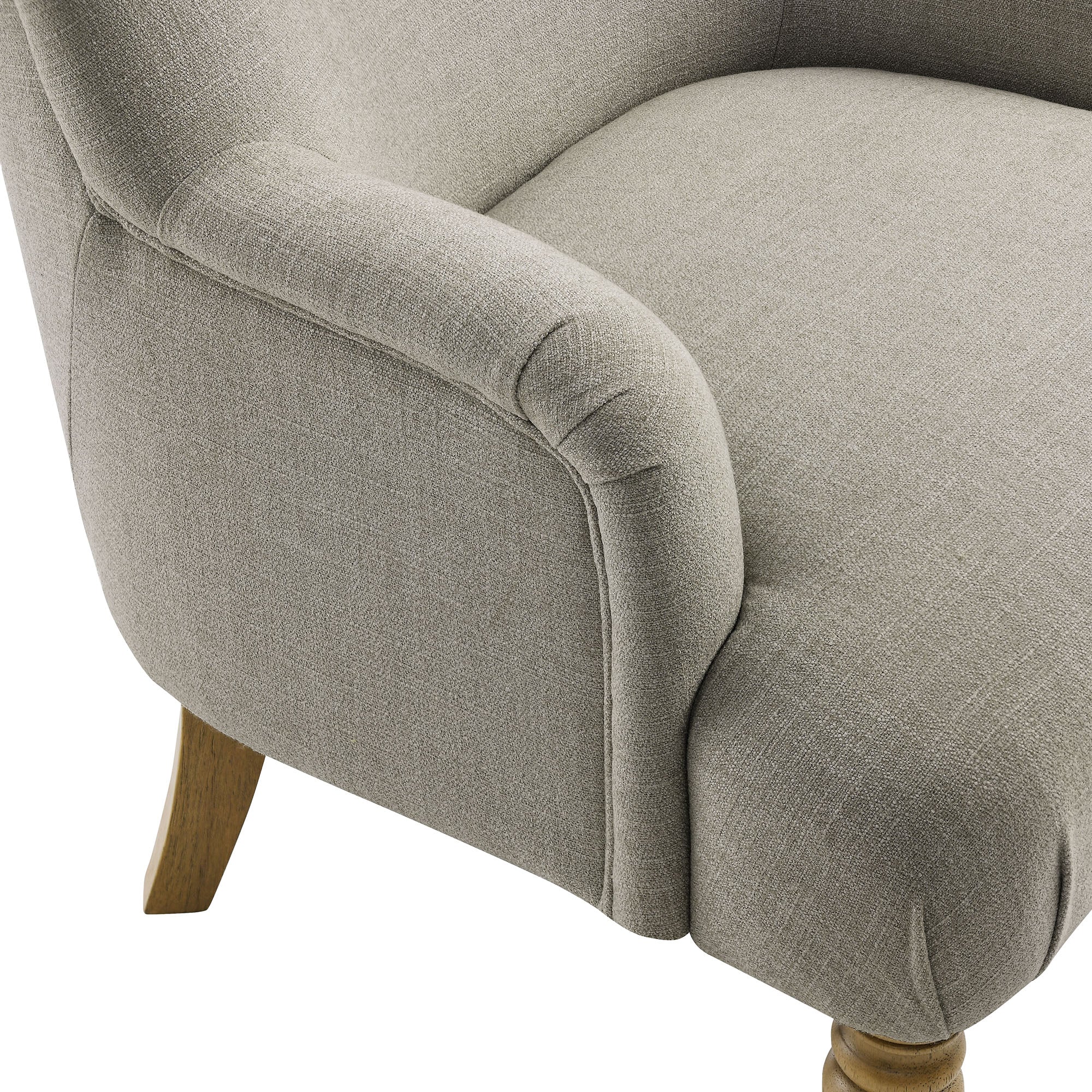 Ellington Fabric Upholstered Accent Armchair, Linen
