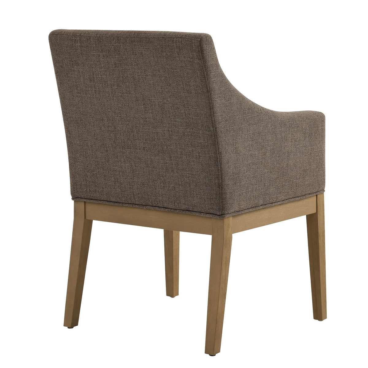 Alton Fabric Upholstered Dining Armchair, Mocha Natural