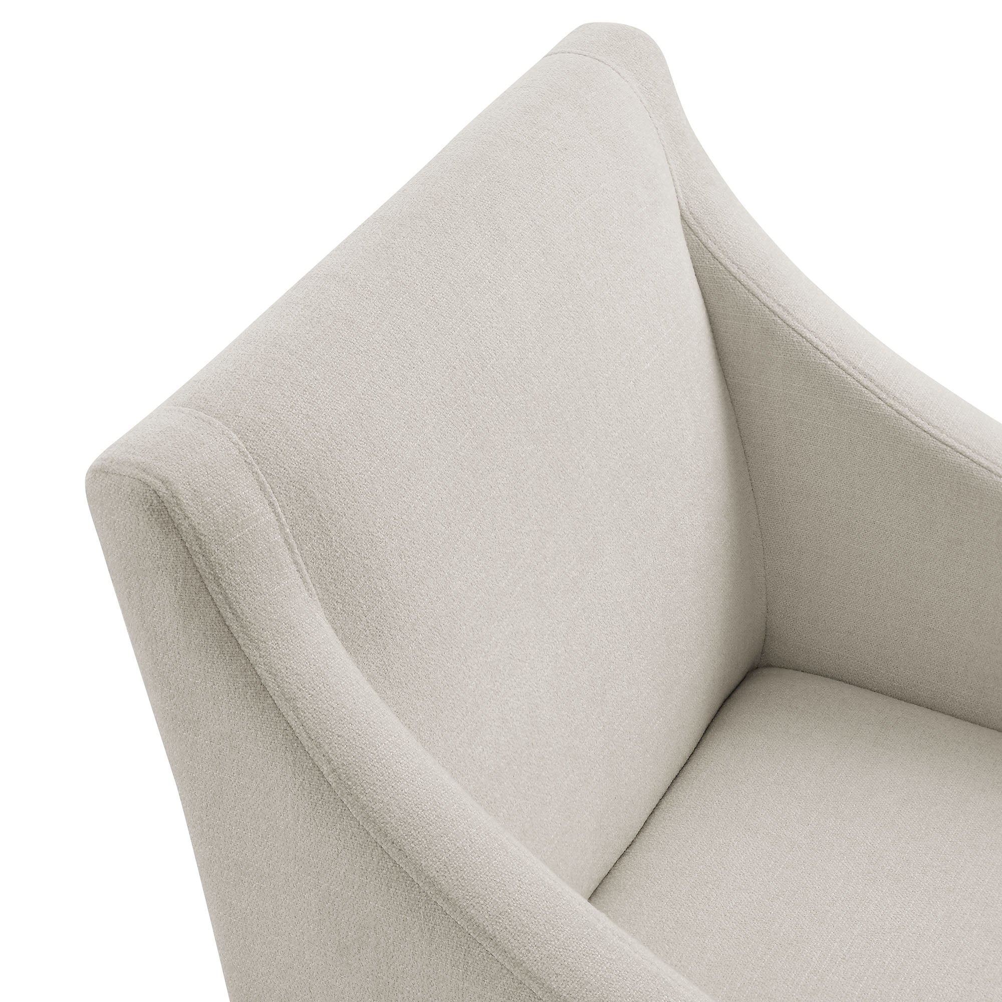 Alton Fabric Upholstered Dining Armchair, Salt Black