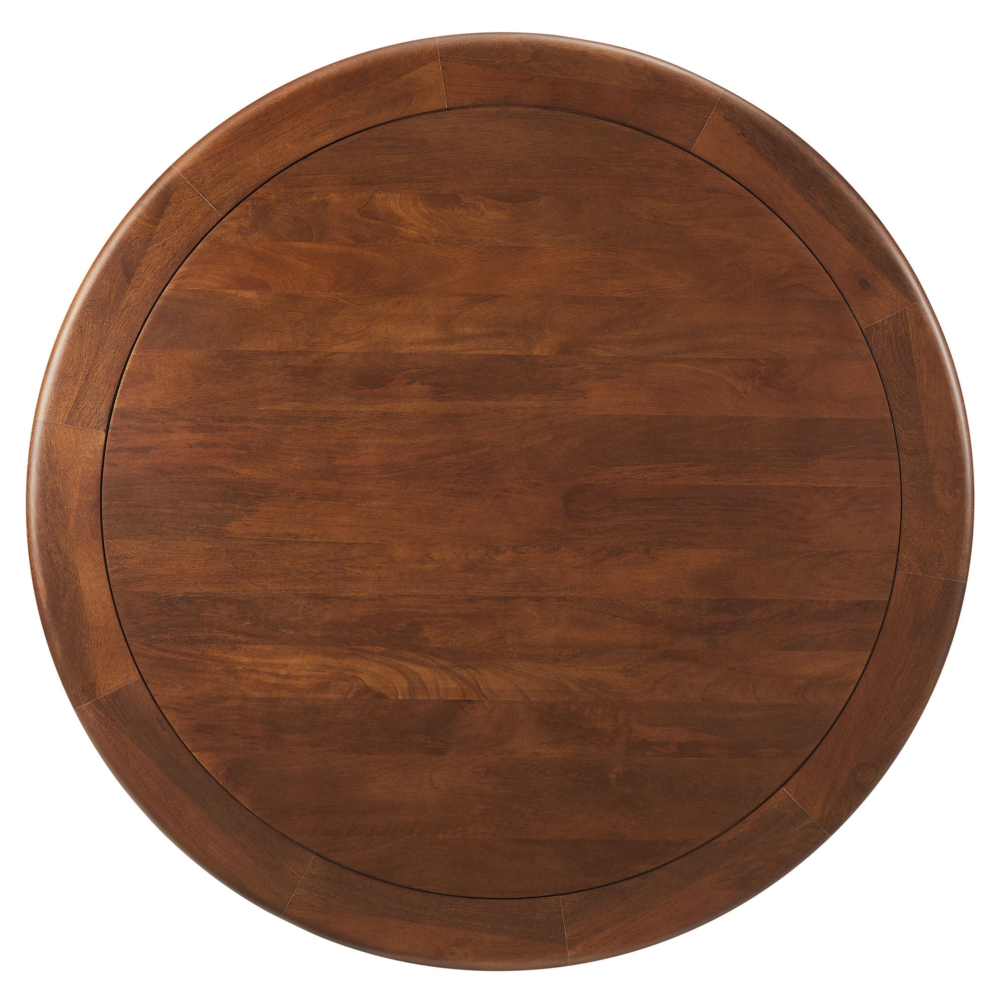 Lippa 48" Round Pedestal Solid Wood Dining Table, Black Walnut