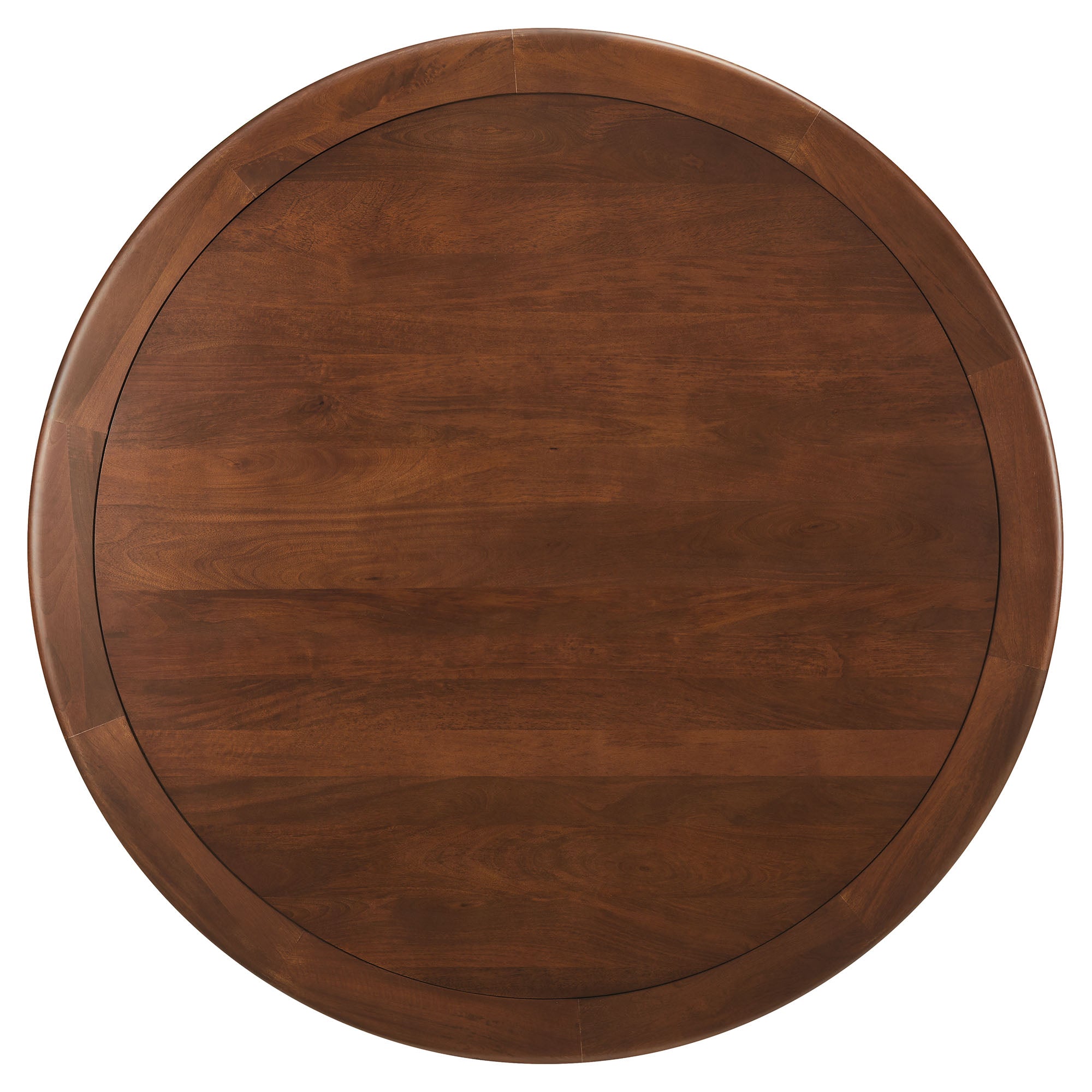 Lippa 60" Round Pedestal Solid Wood Dining Table, Black Walnut