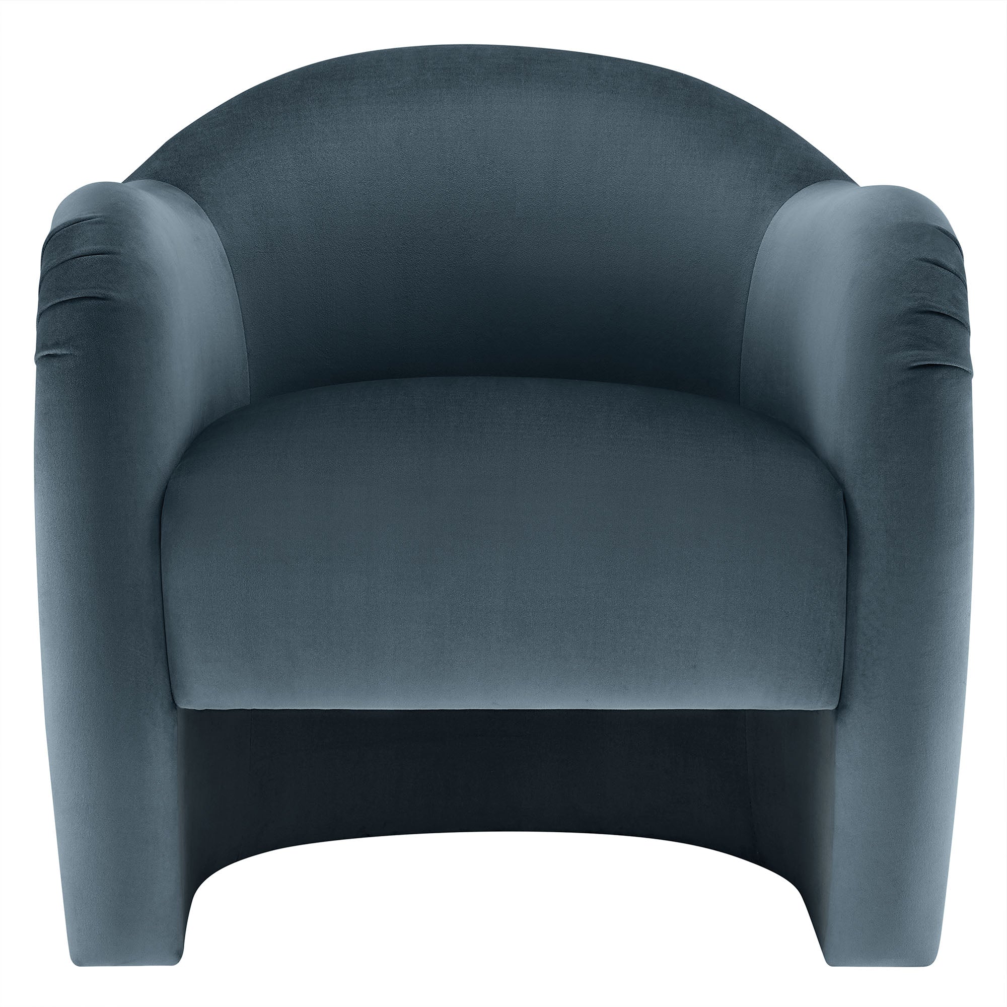 Compose Performance Velvet Accent Chair, Cadet Blue