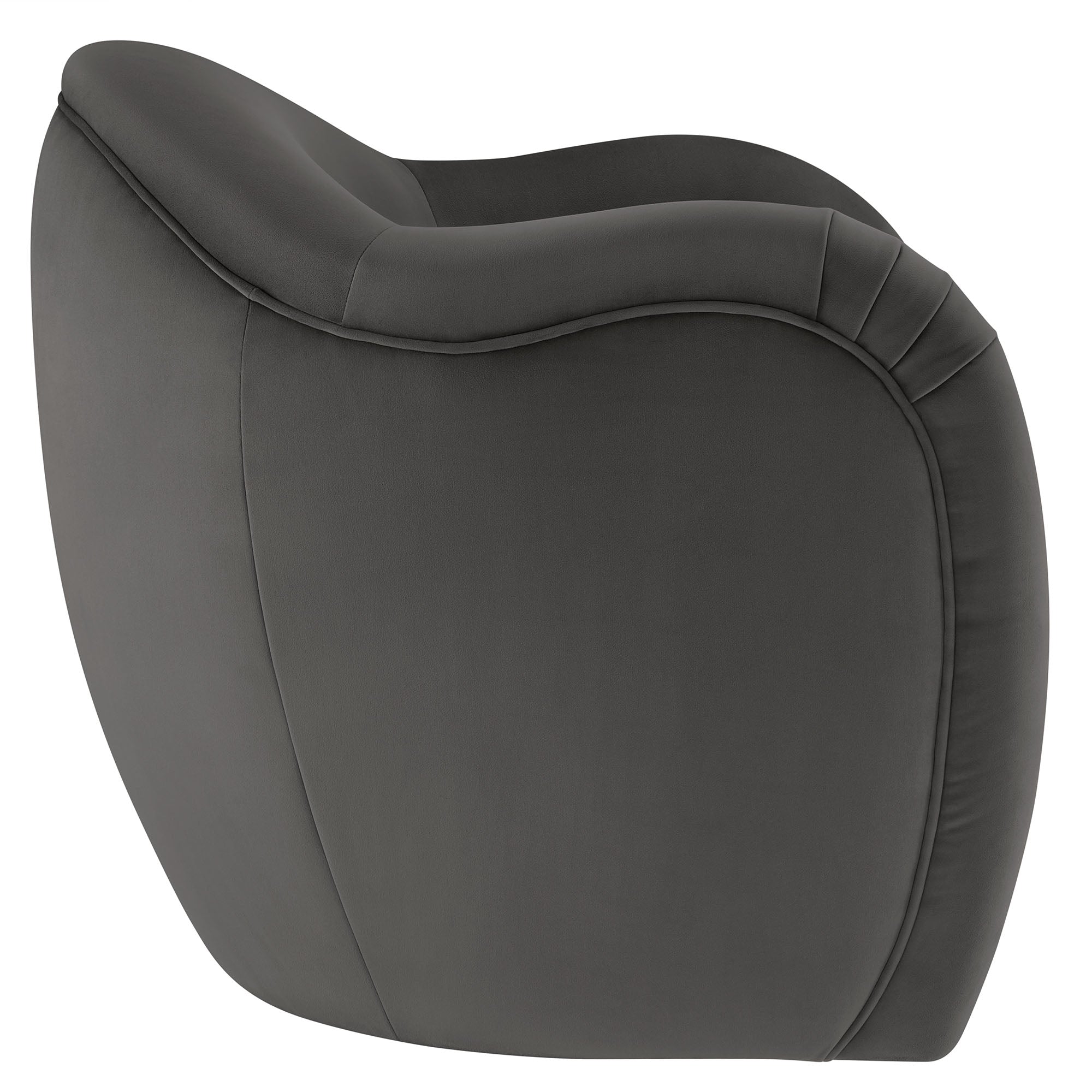 Compose Performance Velvet Accent Chair, Storm Gray