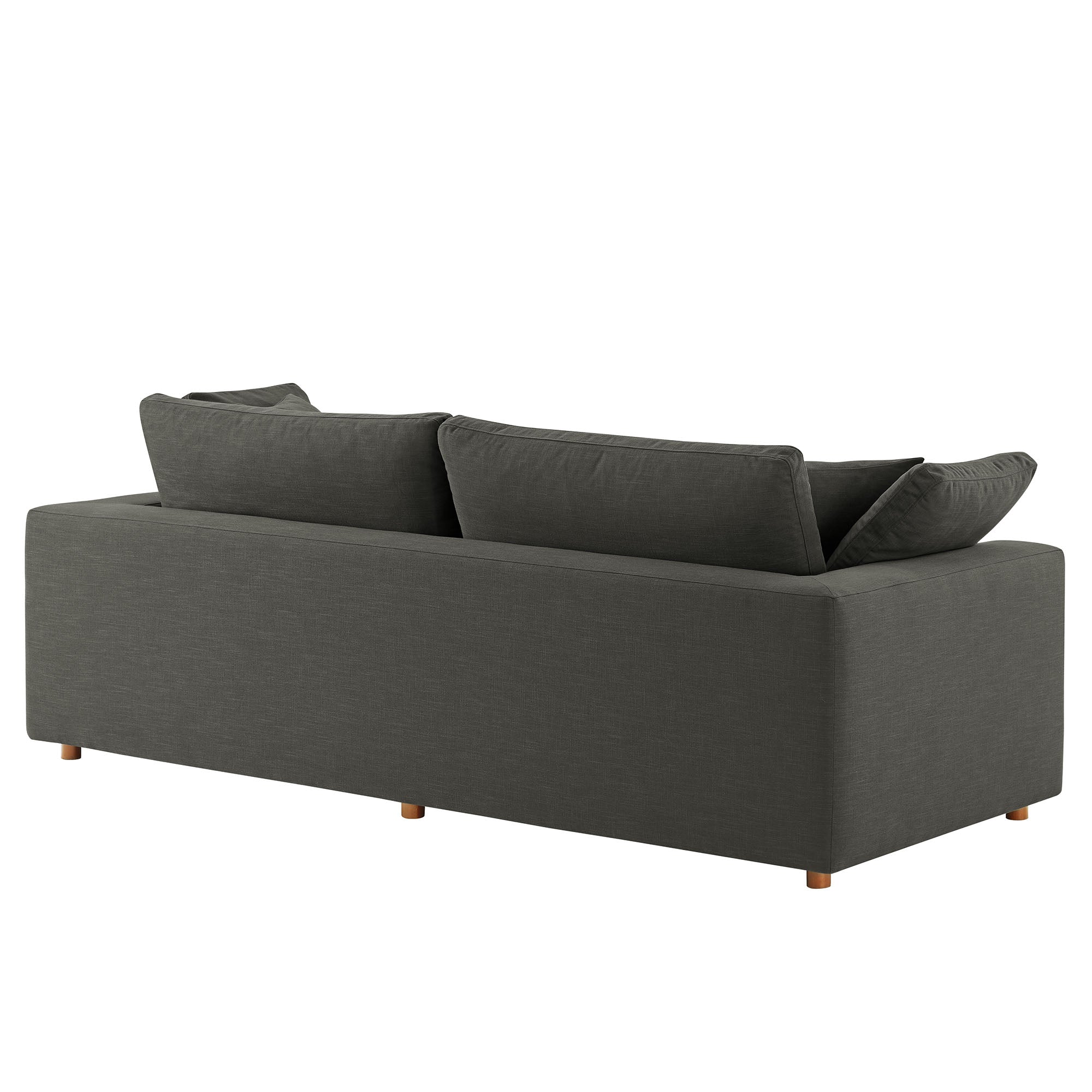 Commix Down Filled Overstuffed Sleeper Sofa, Gray