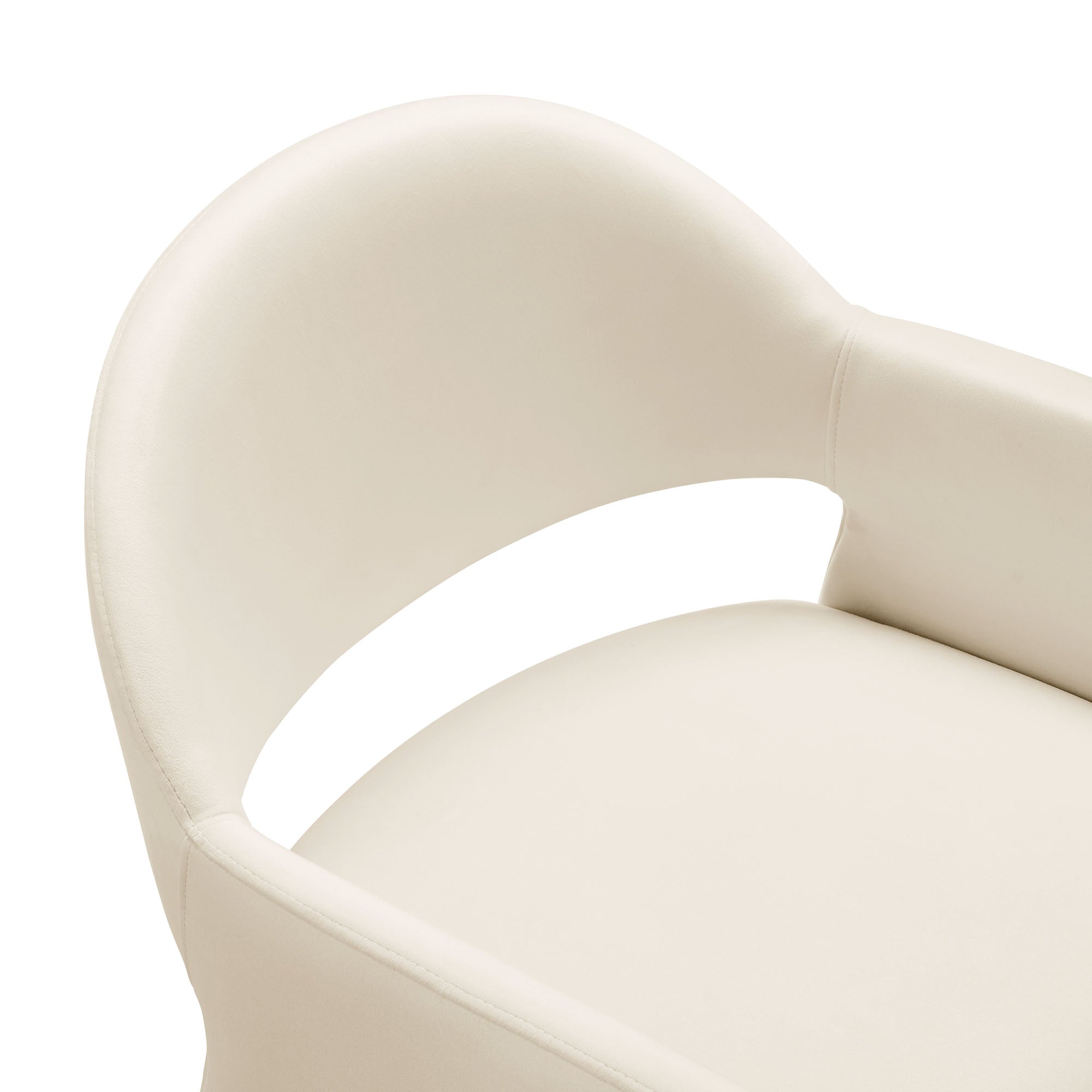 Talia Performance Velvet Dining Armchair, Alabaster