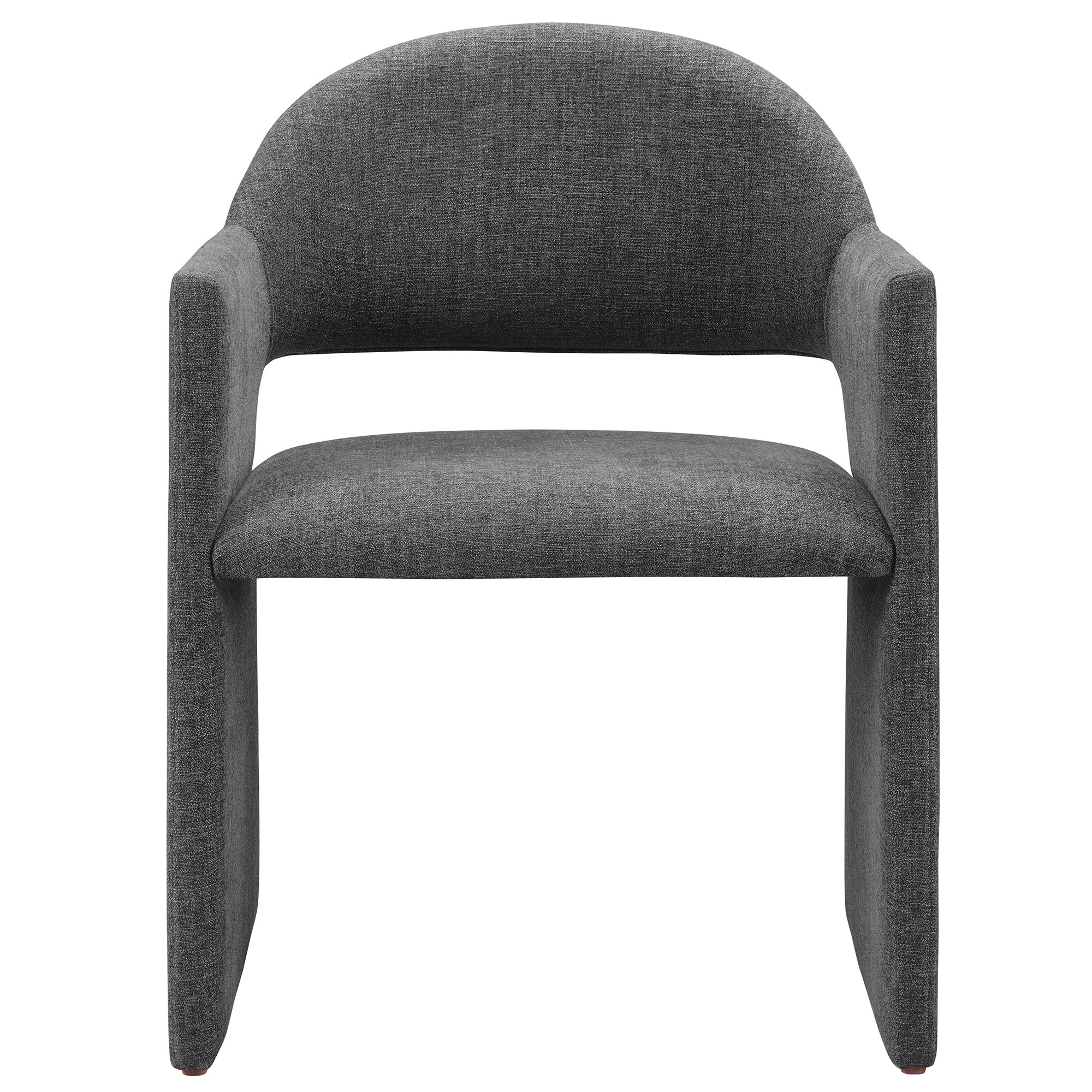 Talia Upholstered Fabric Dining Armchair, Charcoal