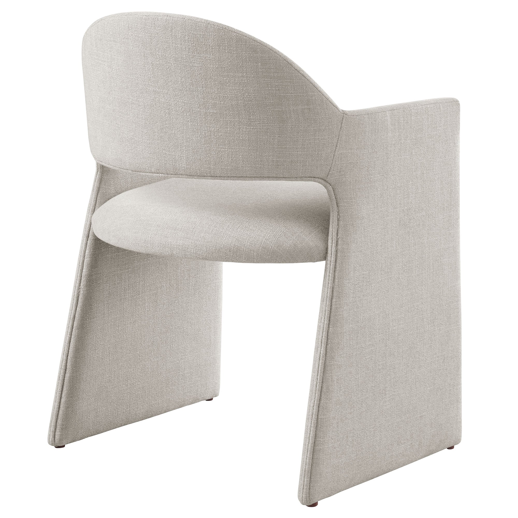 Talia Upholstered Fabric Dining Armchair, Linen