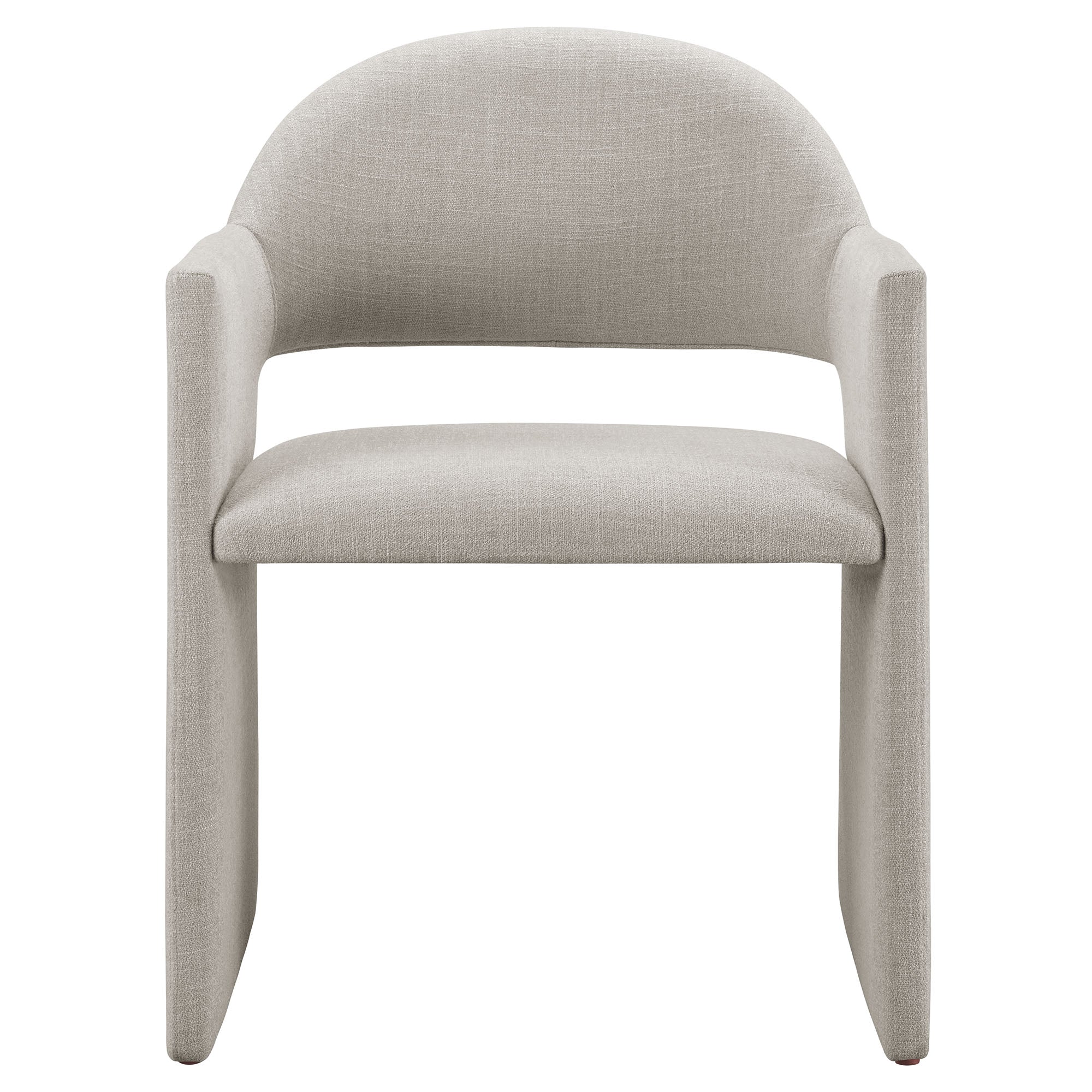 Talia Upholstered Fabric Dining Armchair, Linen