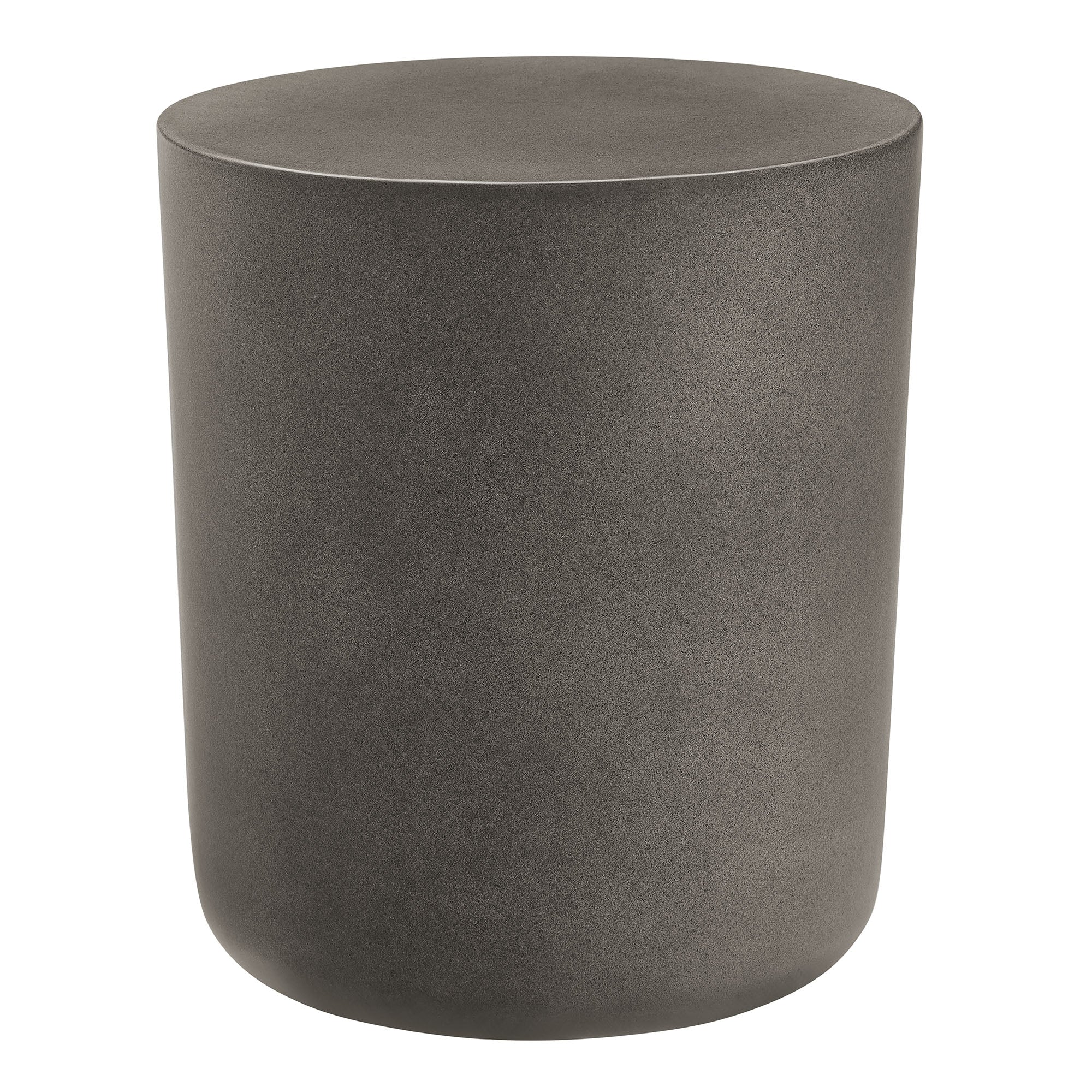 Brion Indoor - Outdoor Patio Concrete Stool, Gray