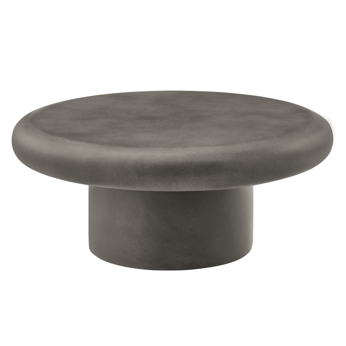 Argos Indoor - Outdoor Patio Concrete Round Coffee Table, Gray
