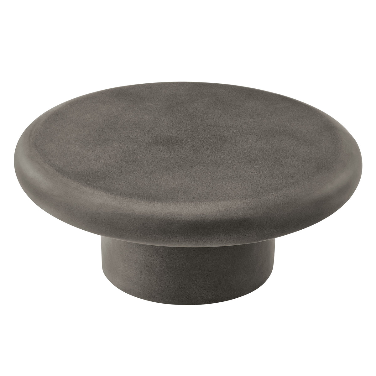 Argos Indoor - Outdoor Patio Concrete Round Coffee Table, Gray
