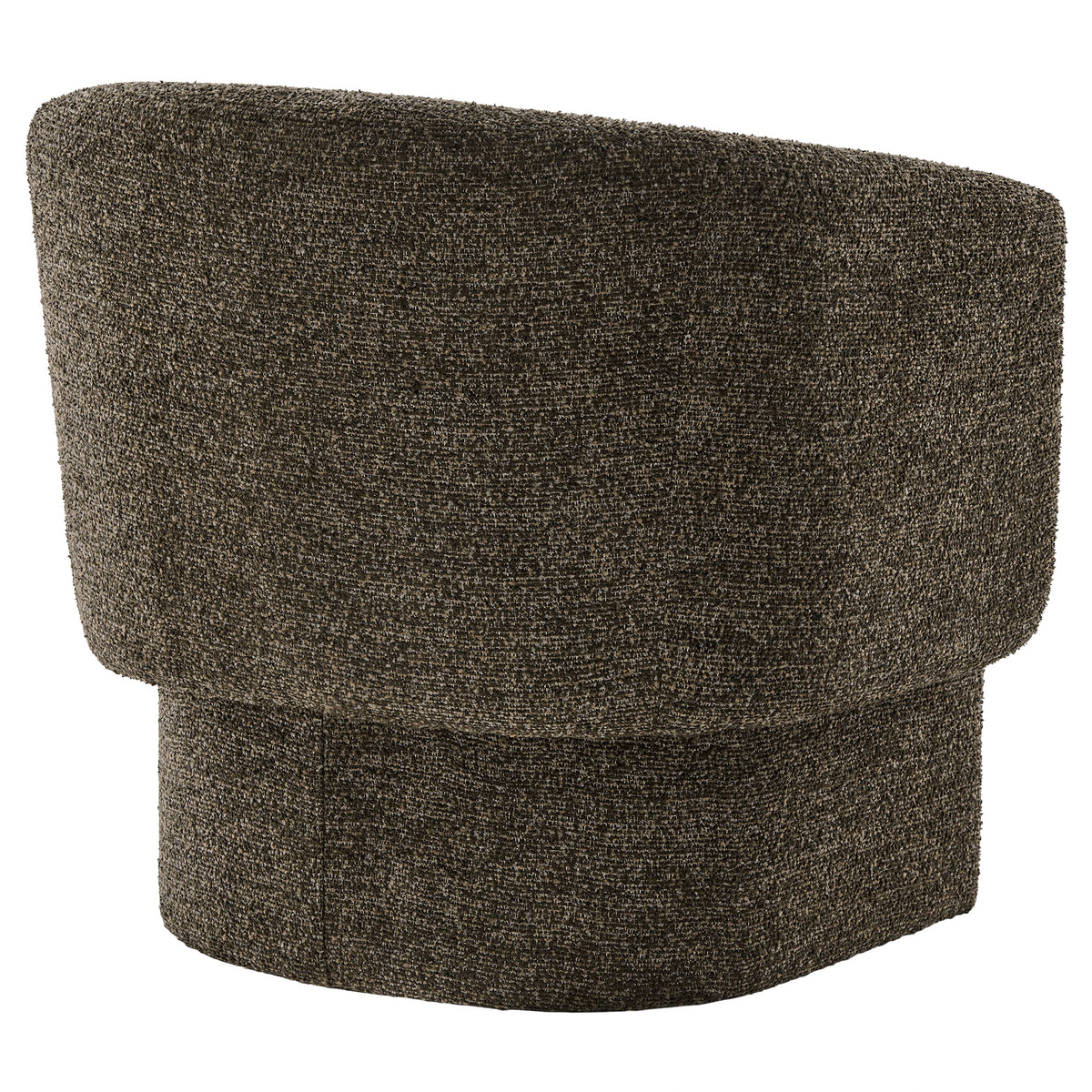 Muse Boucle Fabric Barrel Accent Chair, Antique