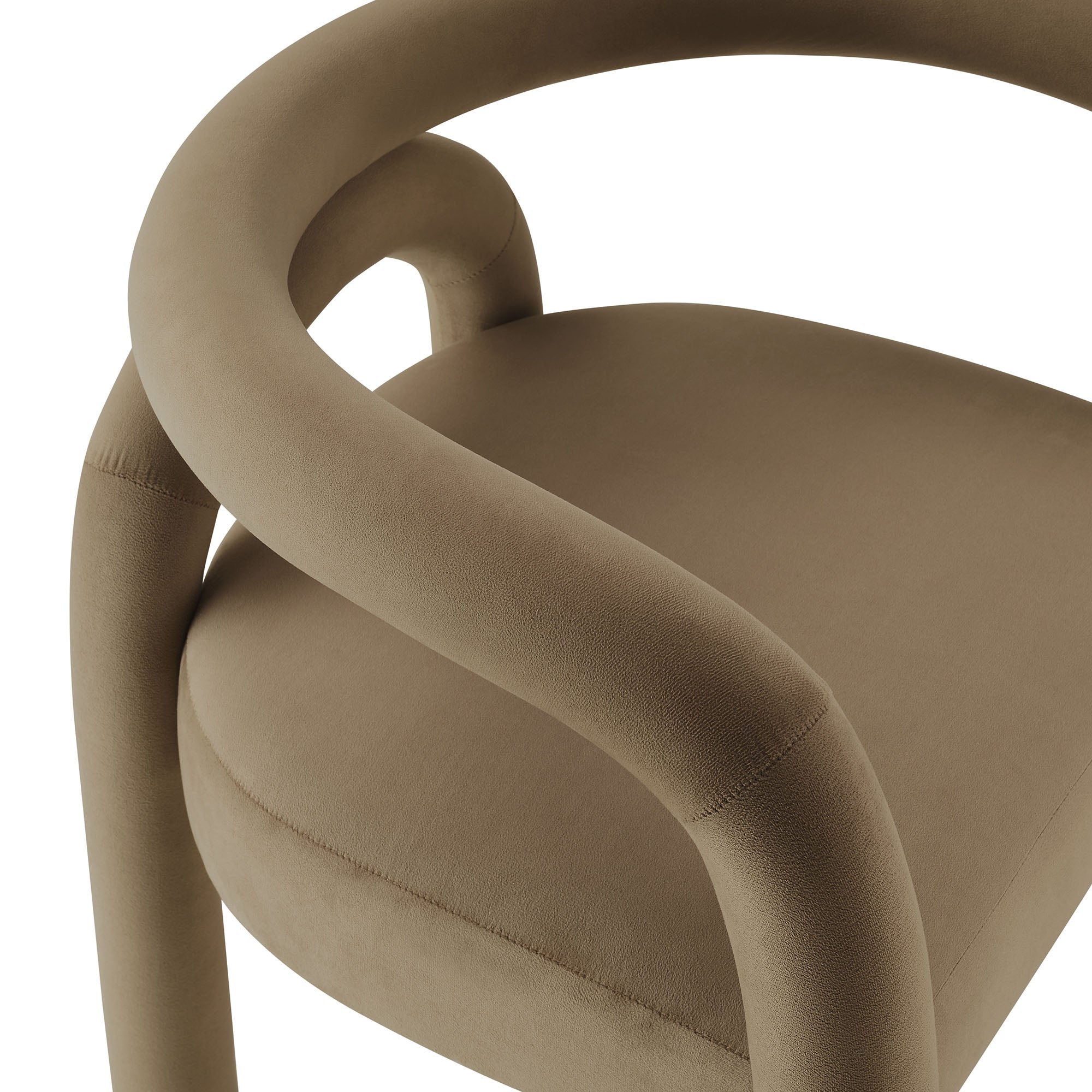 Astrid Performance Velvet Dining Chair, Camel