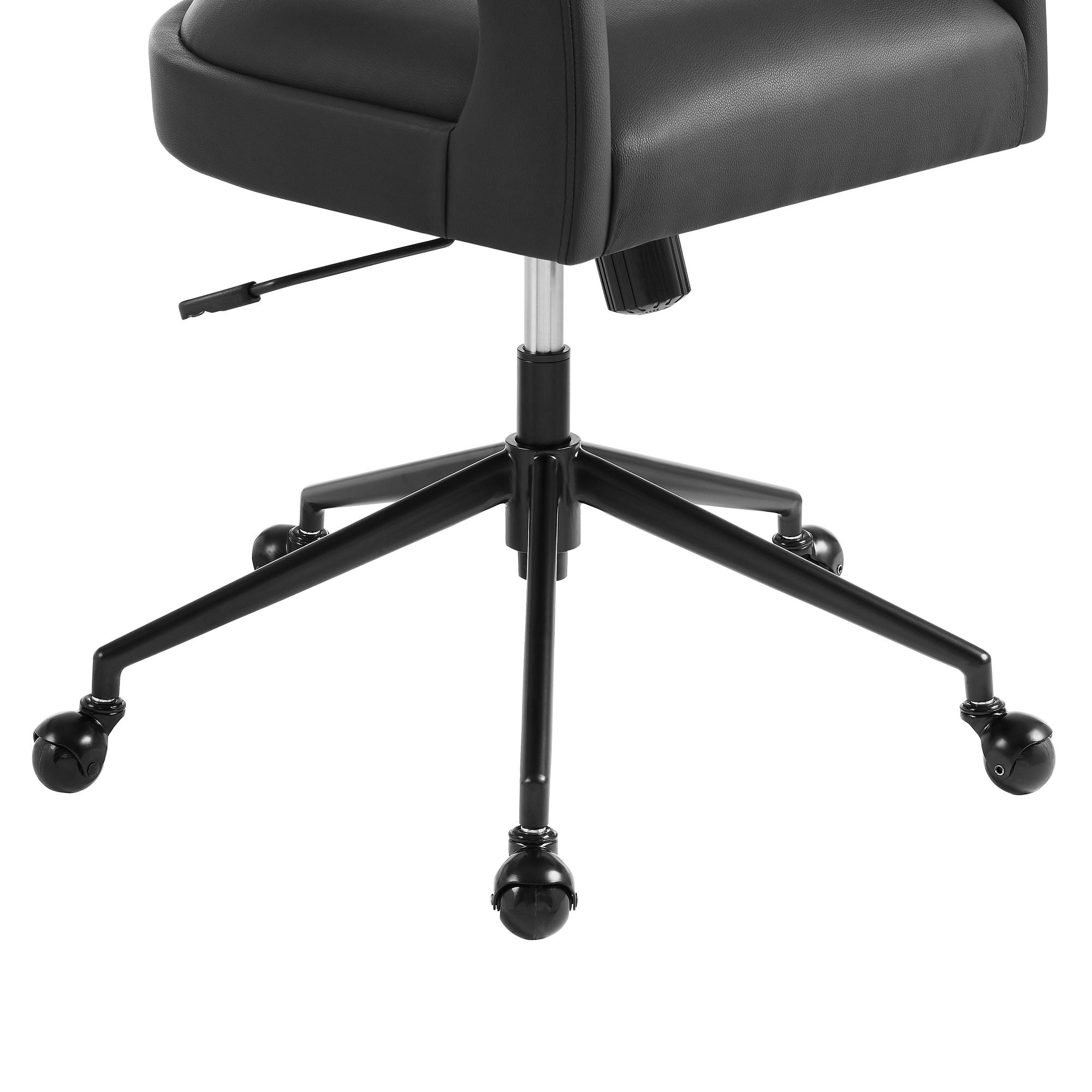 Pinnacle Vegan Leather Office Chair, Black