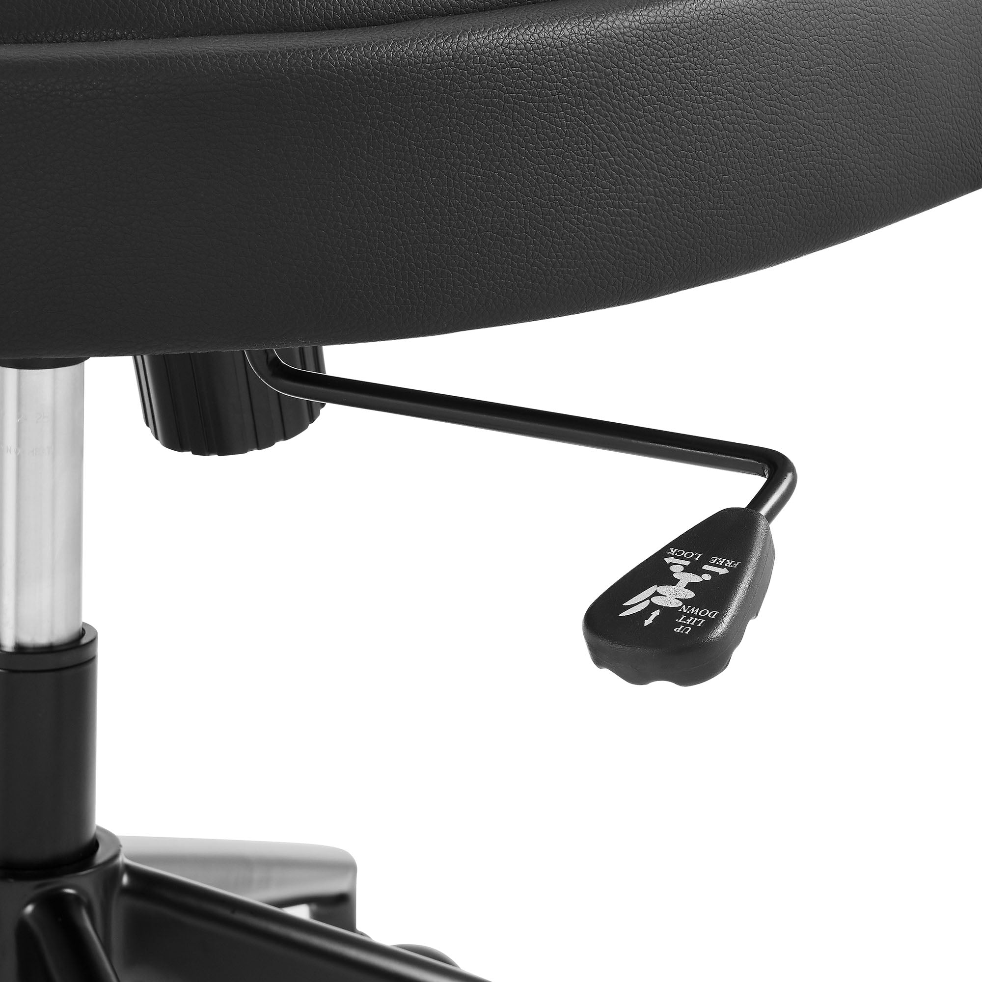 Pinnacle Vegan Leather Office Chair, Black
