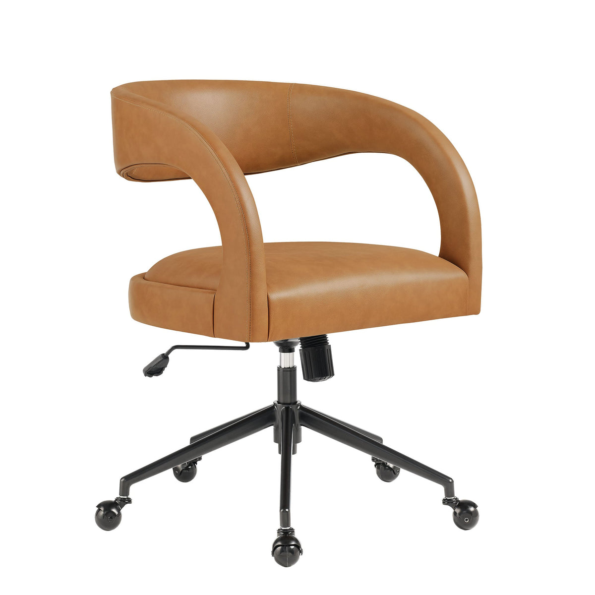 Pinnacle Vegan Leather Office Chair, Tan