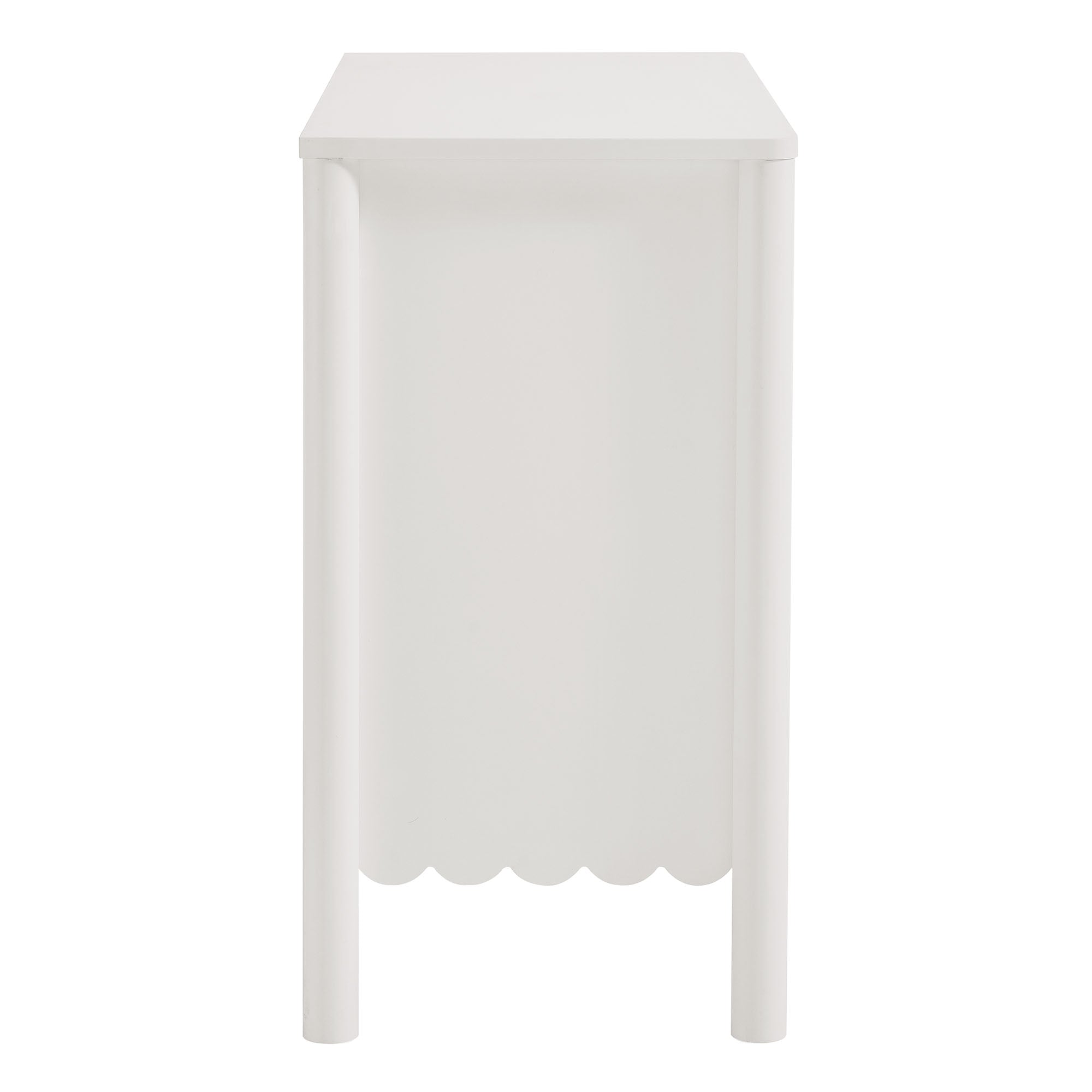 Emmeline 35" 2-Door Scalloped Sideboard Cabinet, White