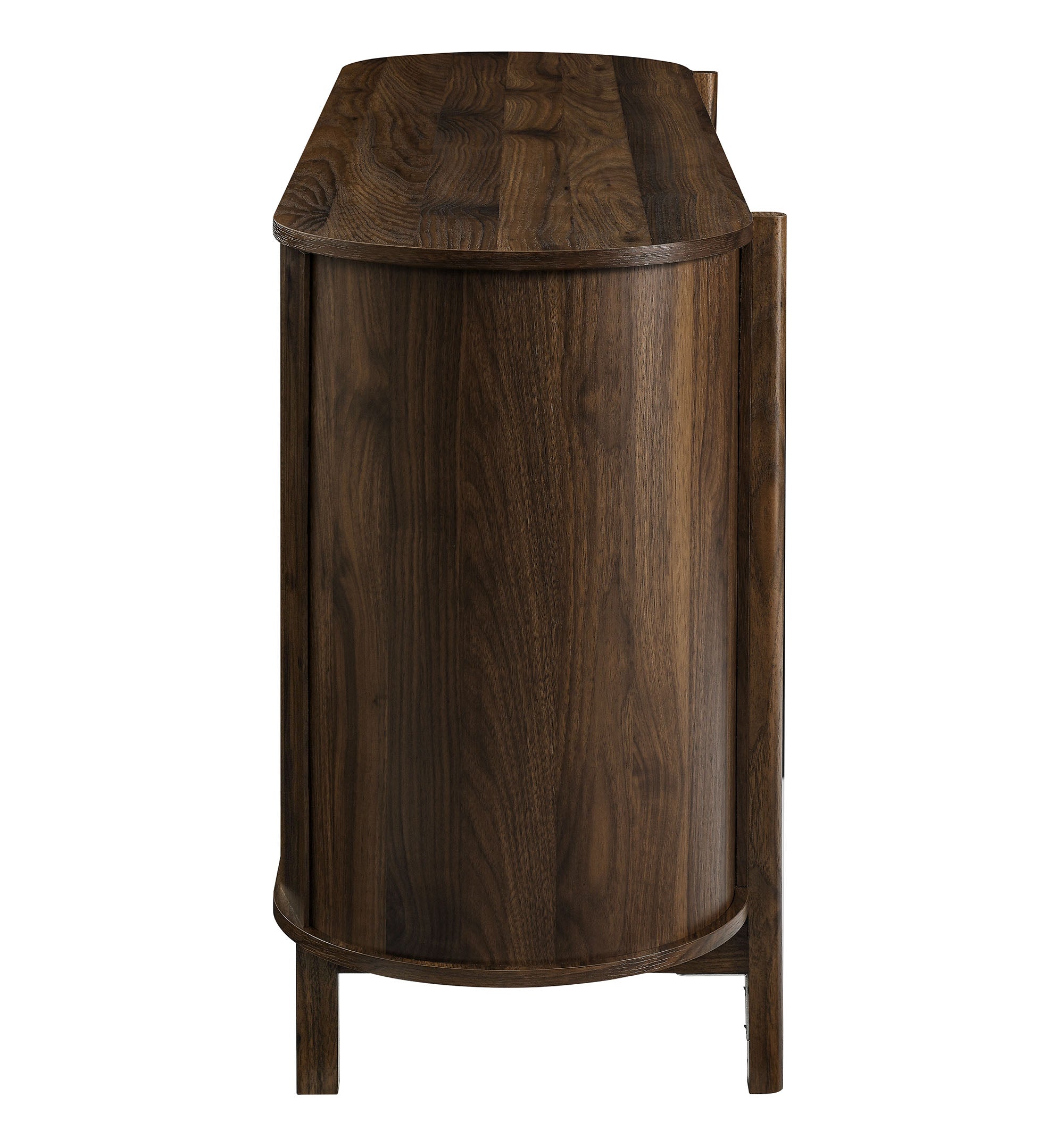 Reid 63" Curved Sideboard, Walnut