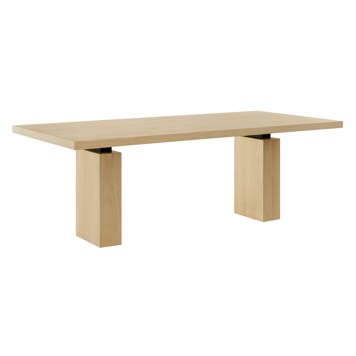 Piston 82" Rectangular Wood Dining Table, Natural