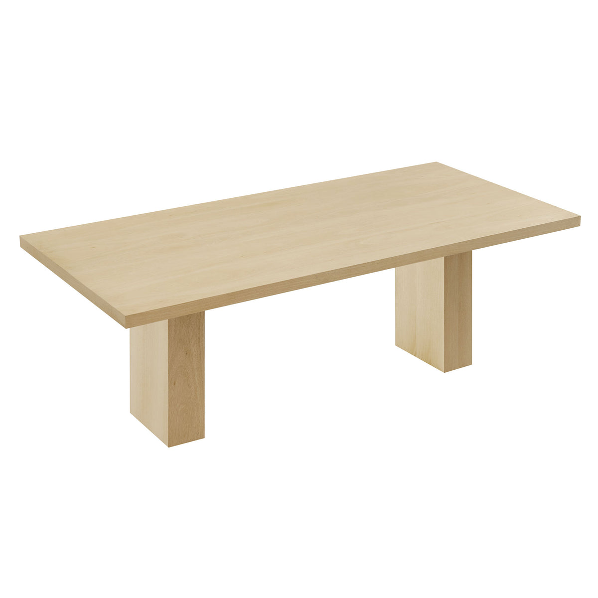 Piston 82" Rectangular Wood Dining Table, Natural