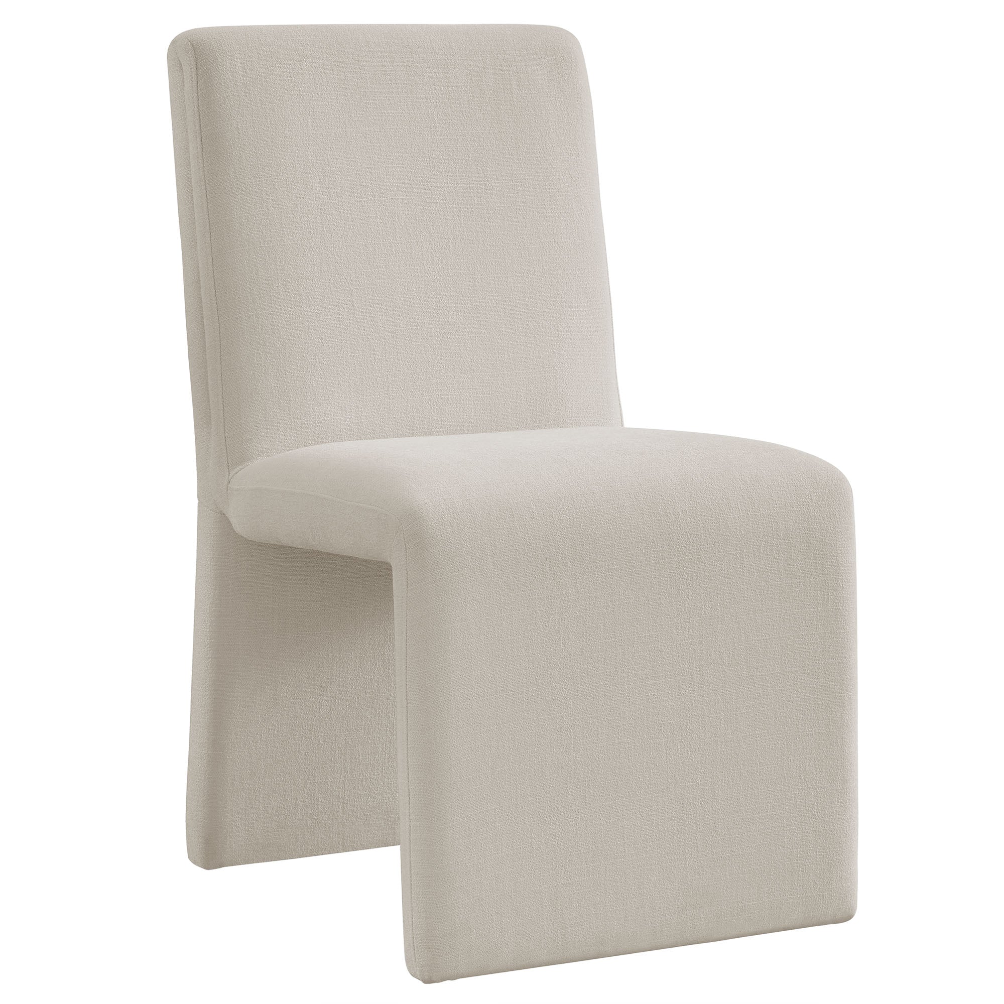 Emory Fabric Upholstered Dining Side Chair, Salt