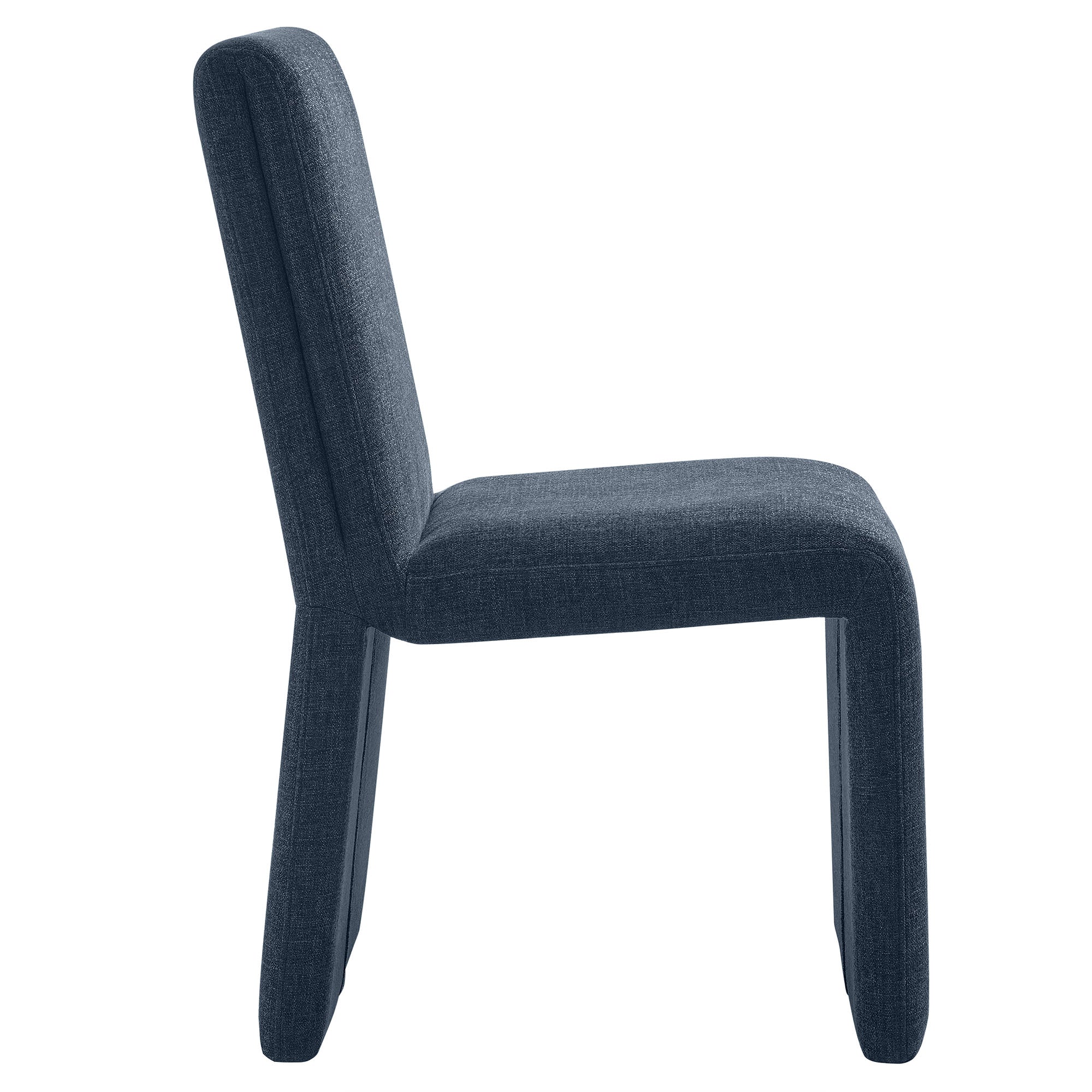 Emory Fabric Upholstered Dining Side Chair, Slate Blue