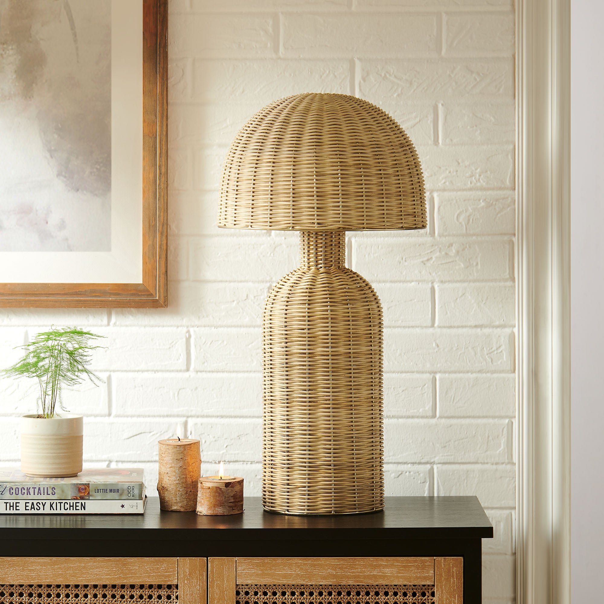 Briar Rattan Table Lamp, Natural