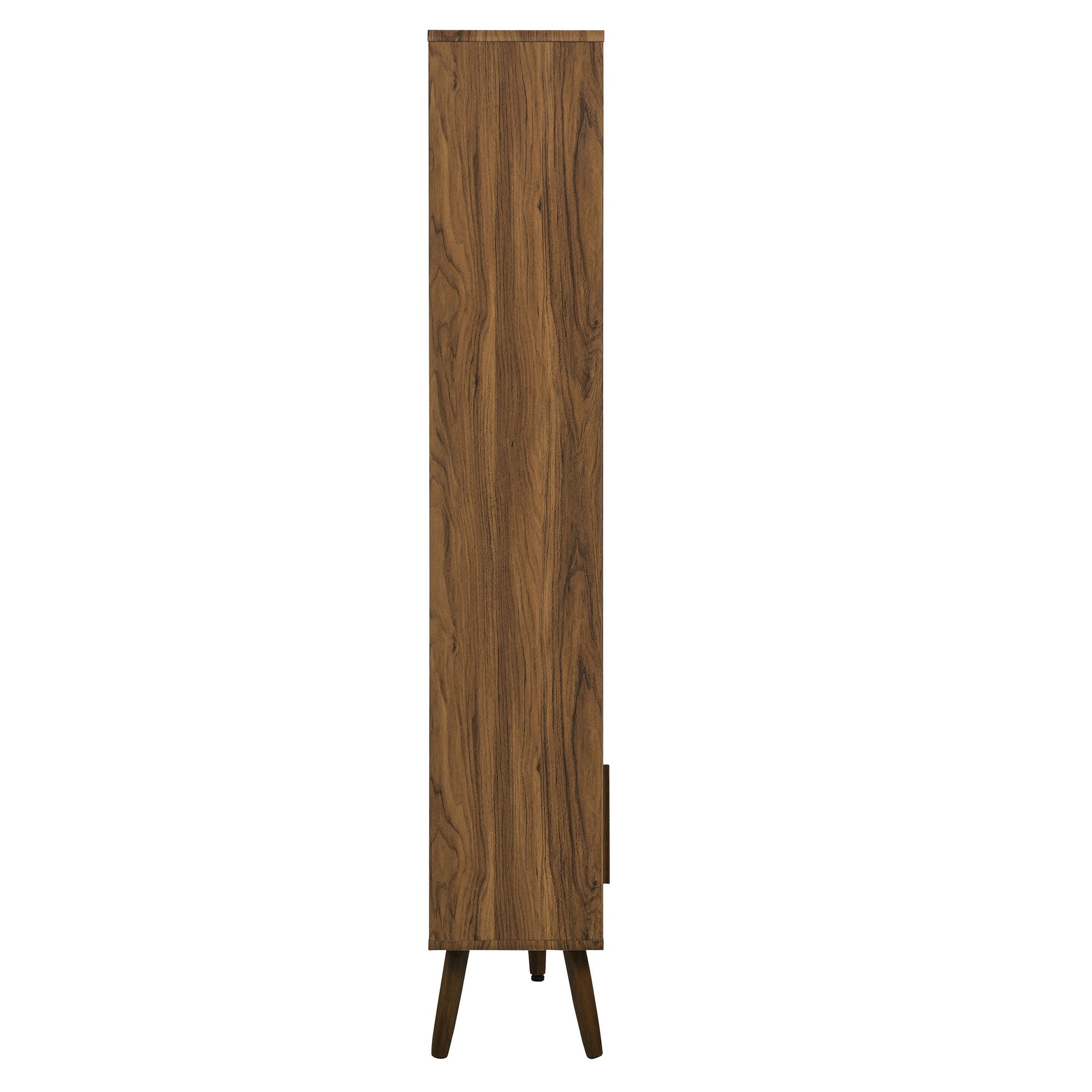 Transmit 59" Bookcase with Sliding Doors, Walnut Linen