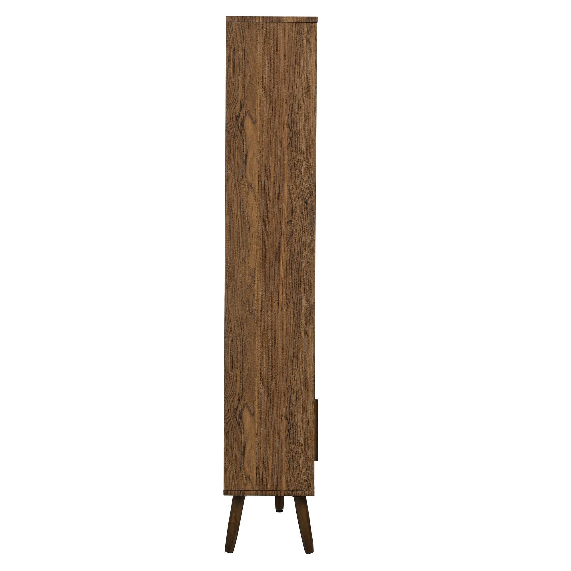 Transmit 59" Bookcase with Sliding Doors, Walnut
