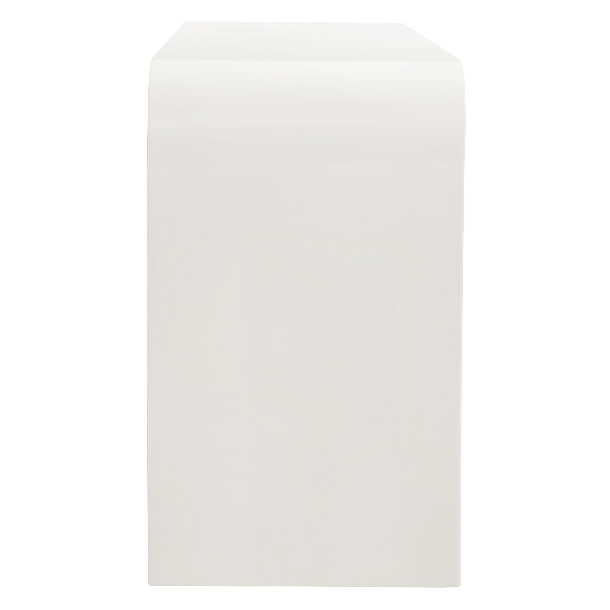 Waterflute 68" Fluted TV Stand, White Matte