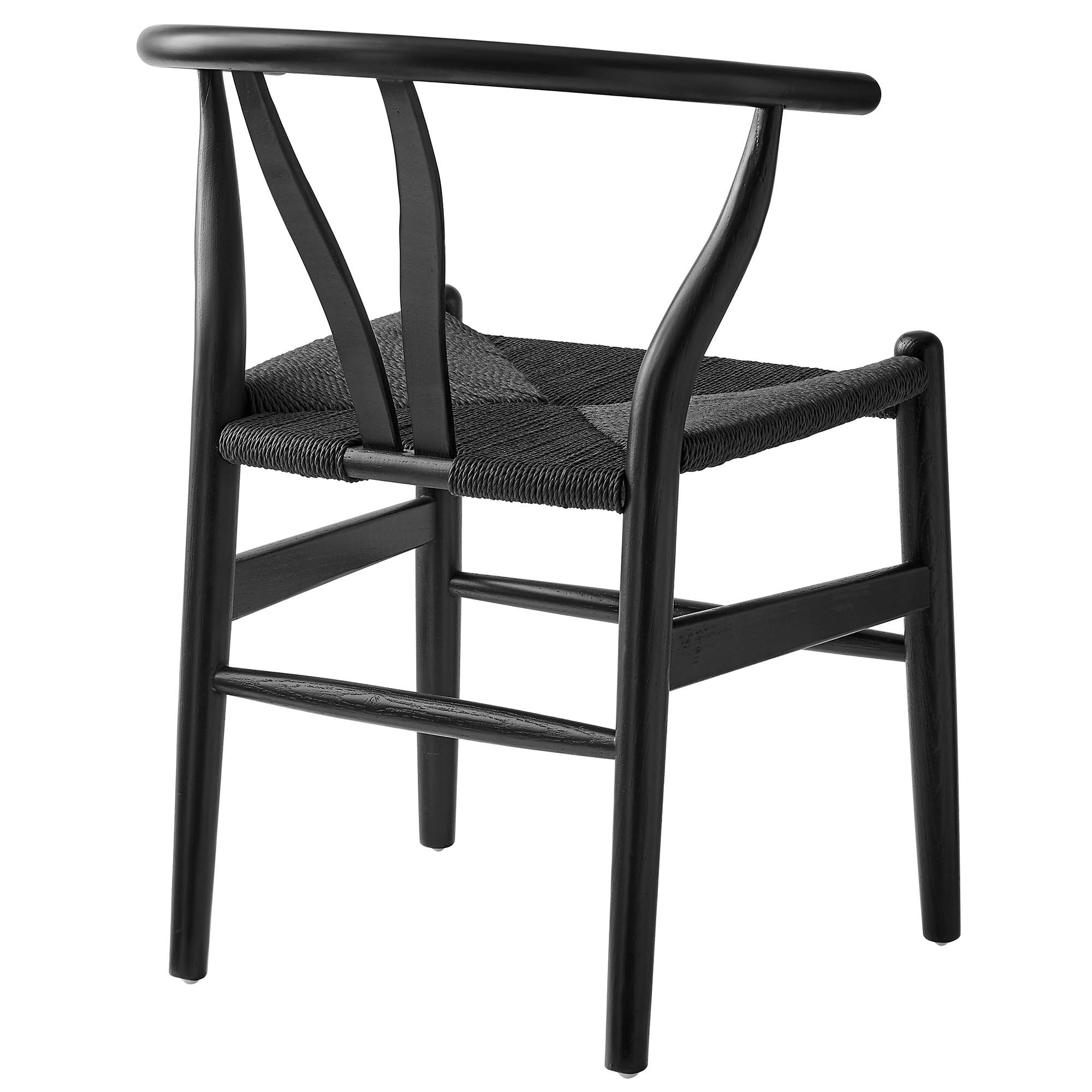 Amish 29" Wood Dining Chair, Black Black