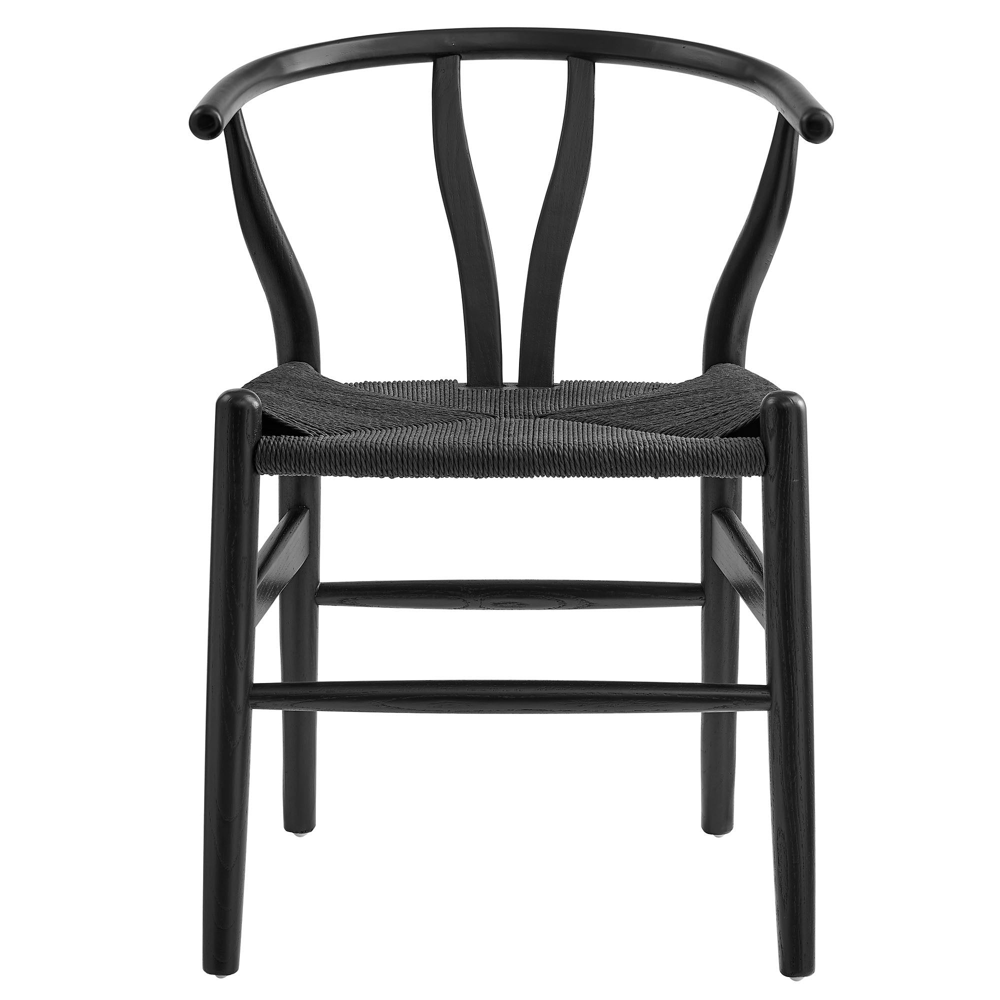 Amish 29" Wood Dining Chair, Black Black