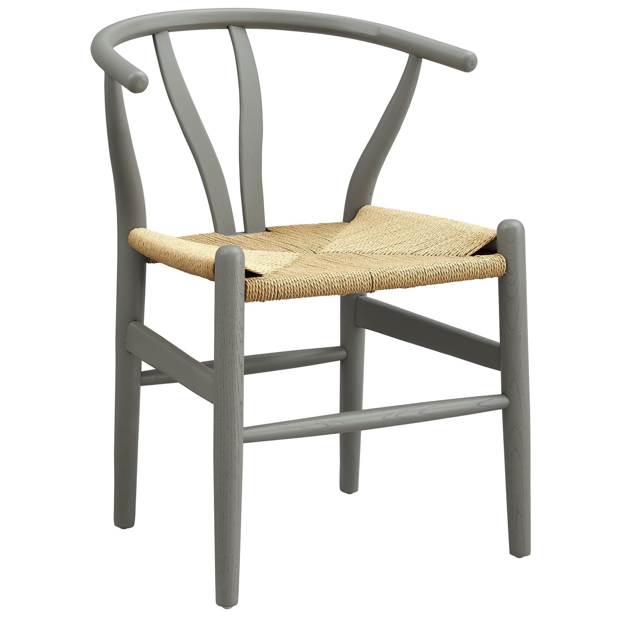Amish 29" Wood Dining Chair, Light Gray