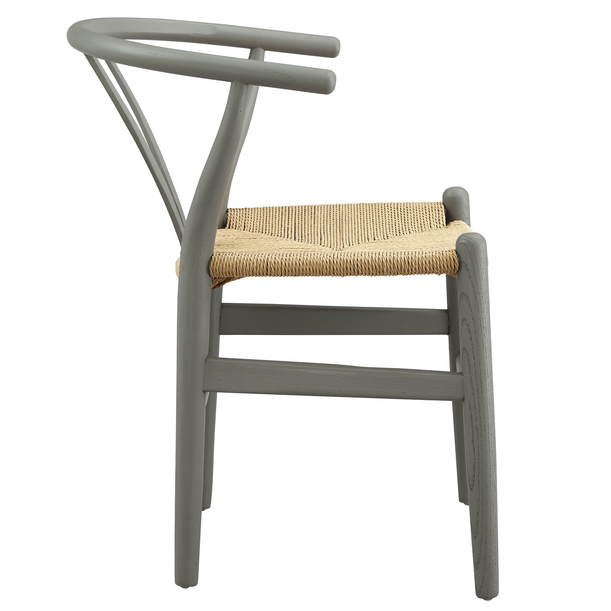 Amish 29" Wood Dining Chair, Light Gray