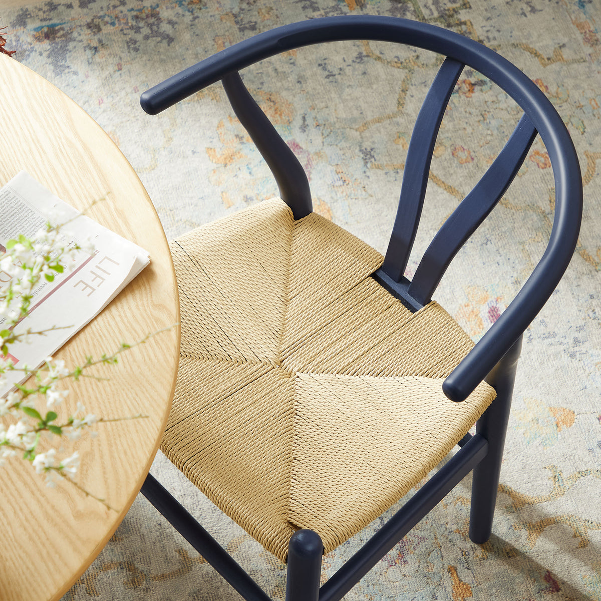 Amish 29" Wood Dining Chair, Midnight