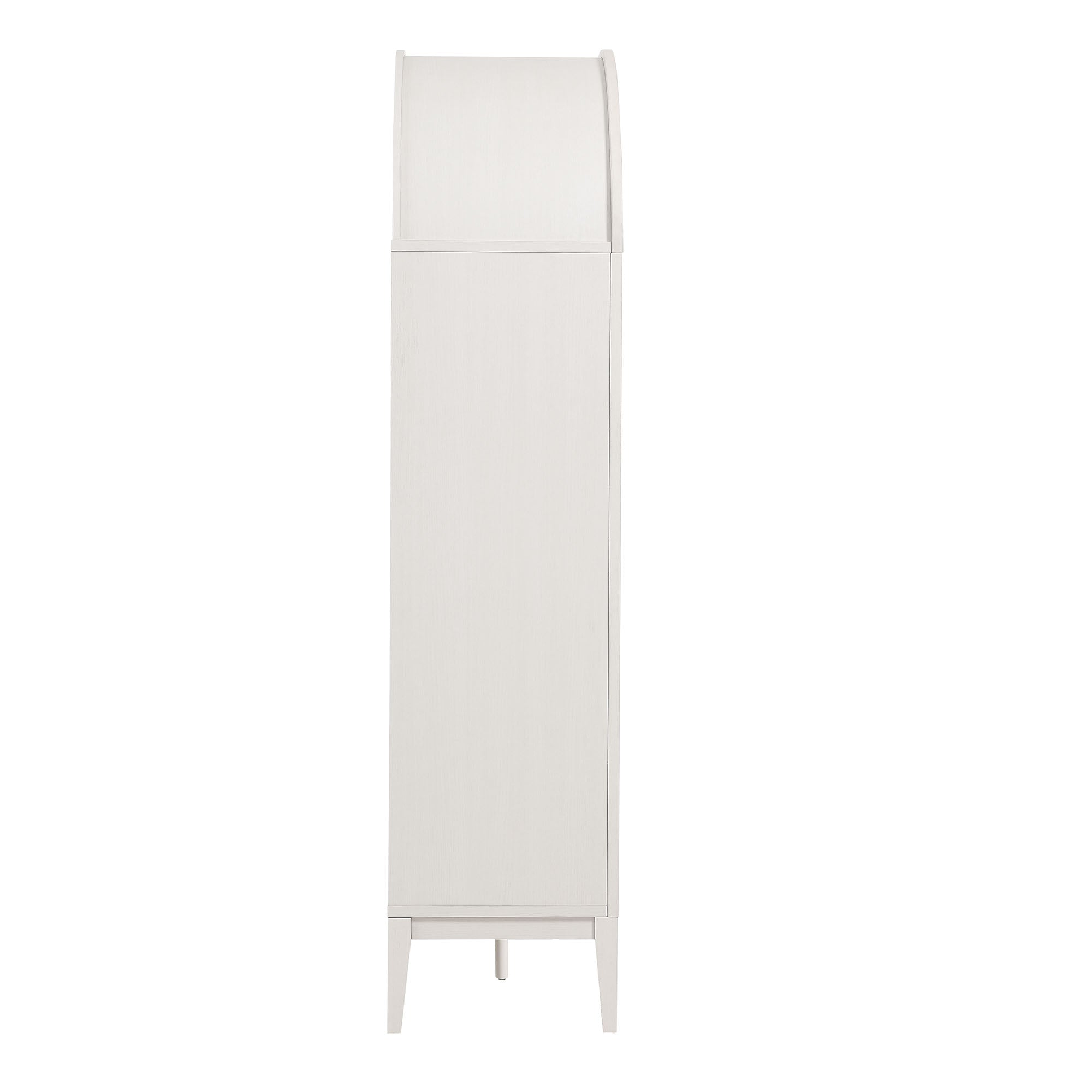 Nolan Arched Bar Cabinet, Ivory Oak