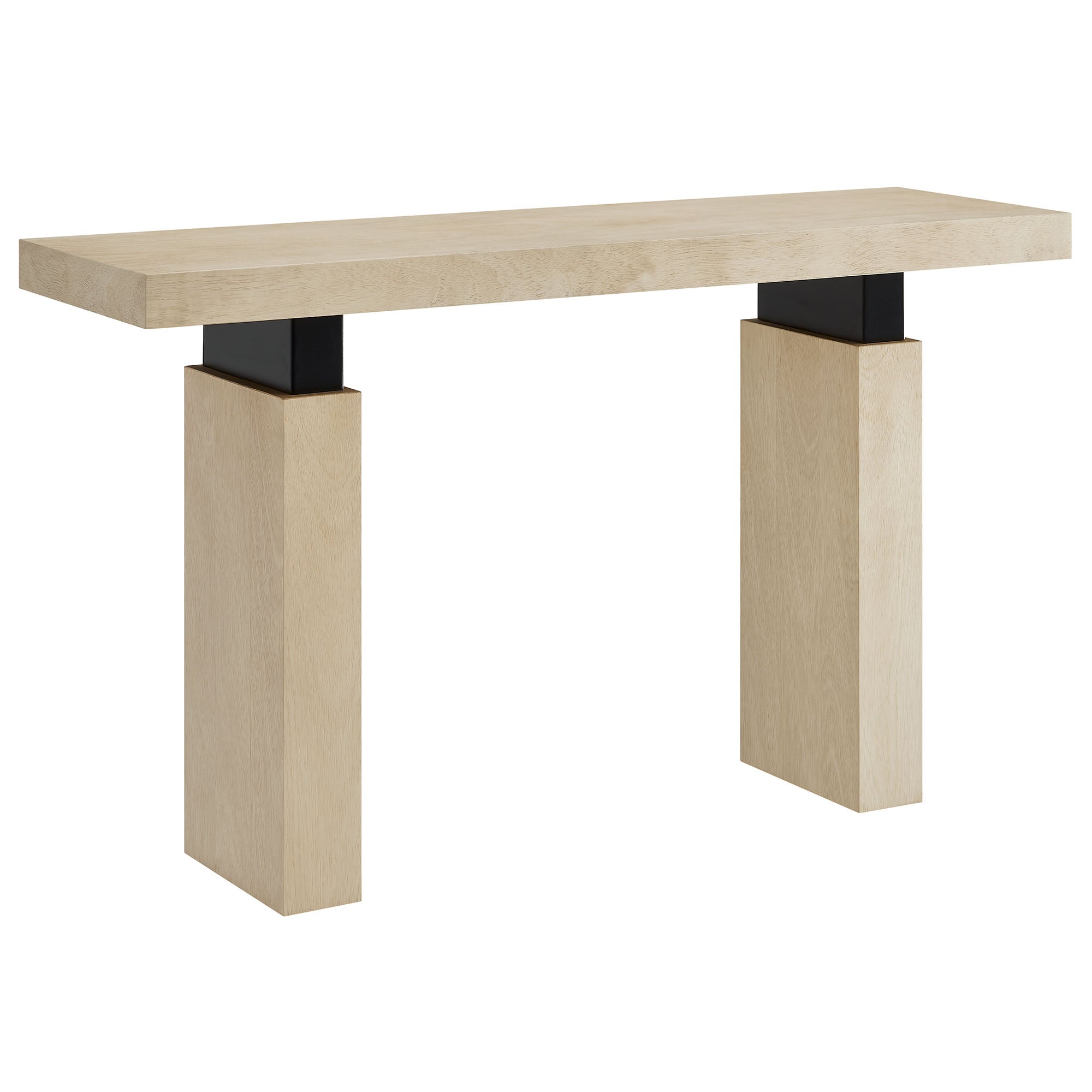 Piston 52" Rectangular Wood Console Table, Natural