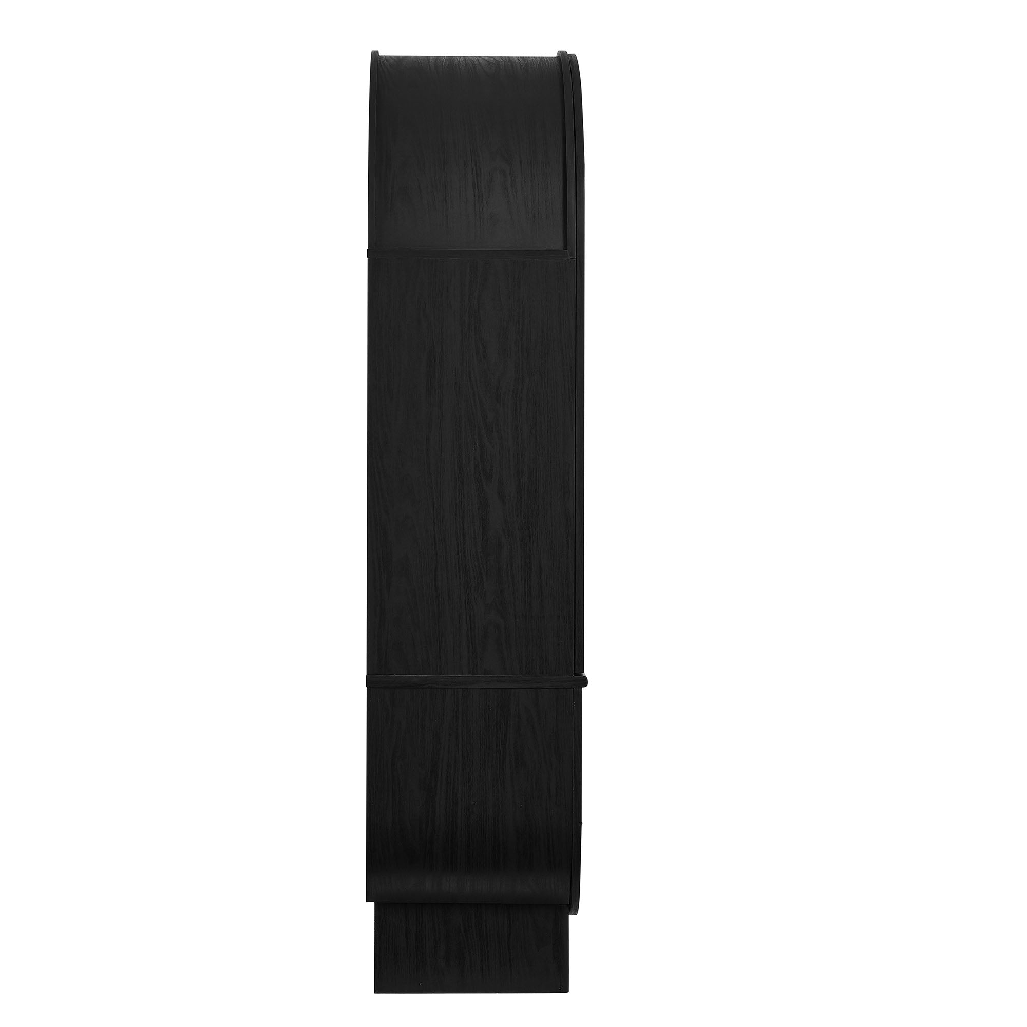 Nyx Arched Display Cabinet, Black Light Oak