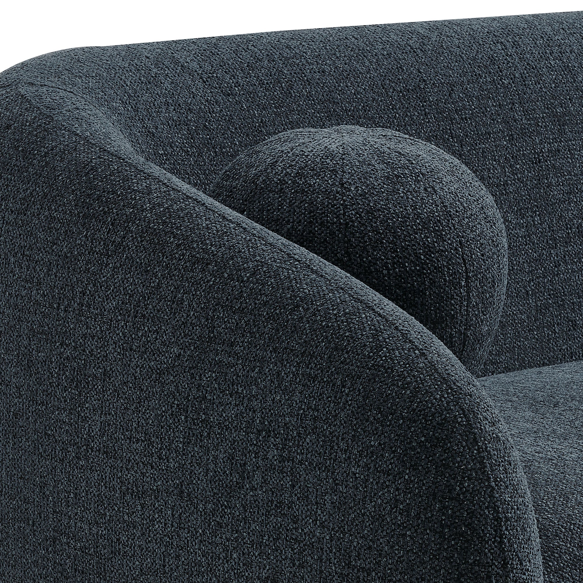 Holland 85" Chenille Fabric Sofa, Navy