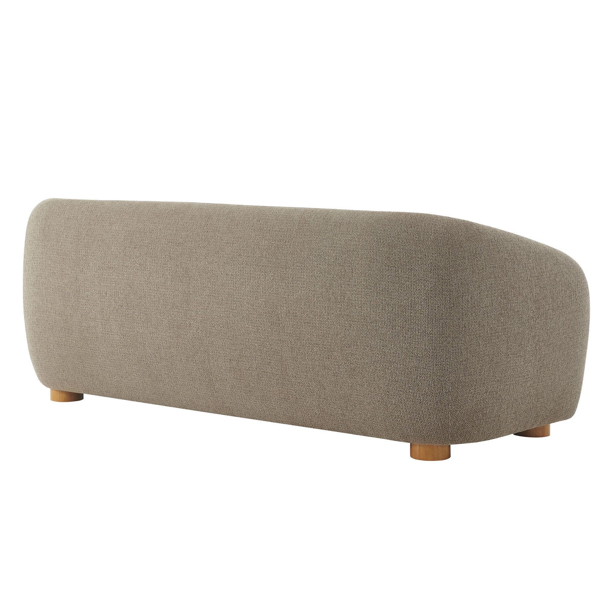 Holland 85" Chenille Fabric Sofa, Taupe