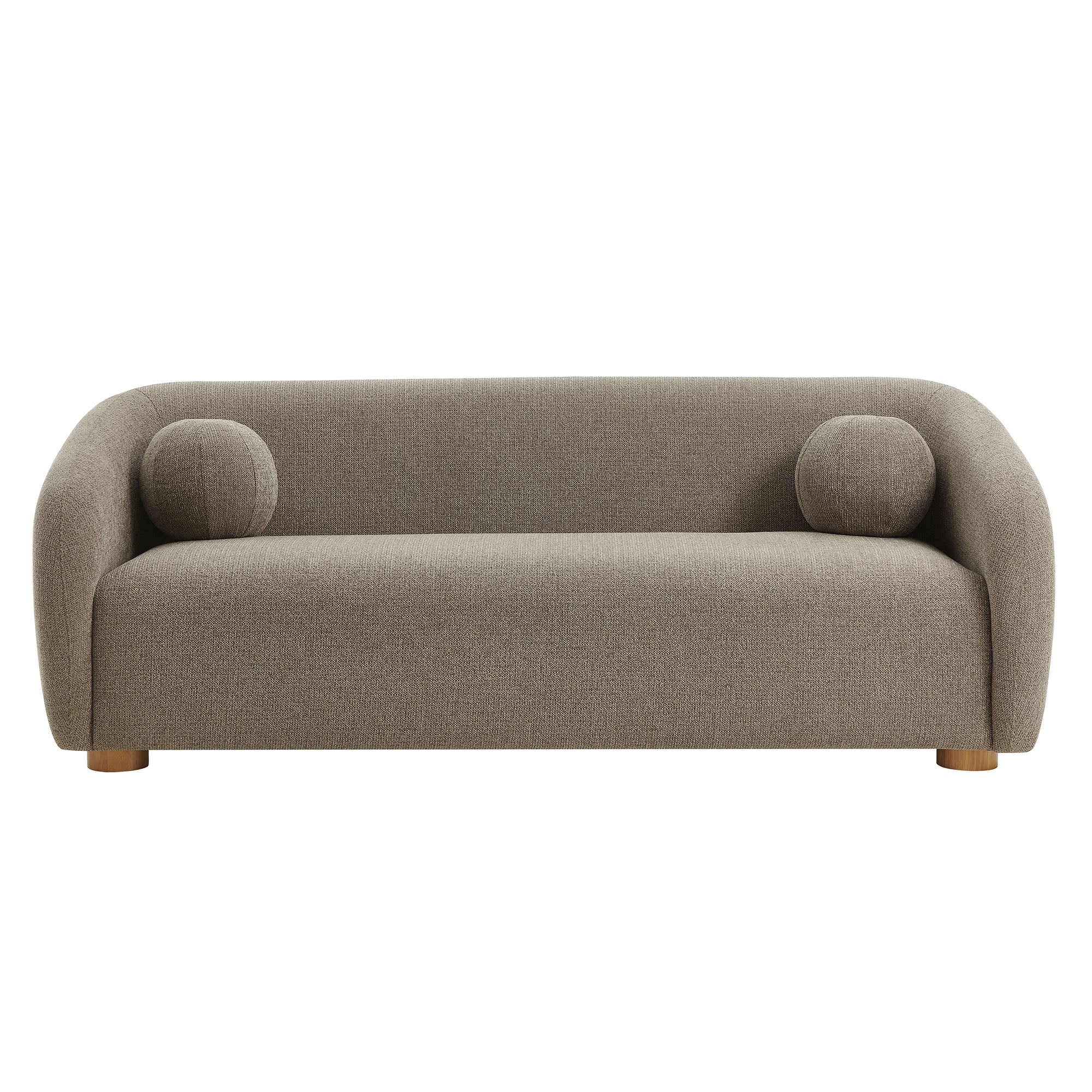 Holland 85" Chenille Fabric Sofa, Taupe