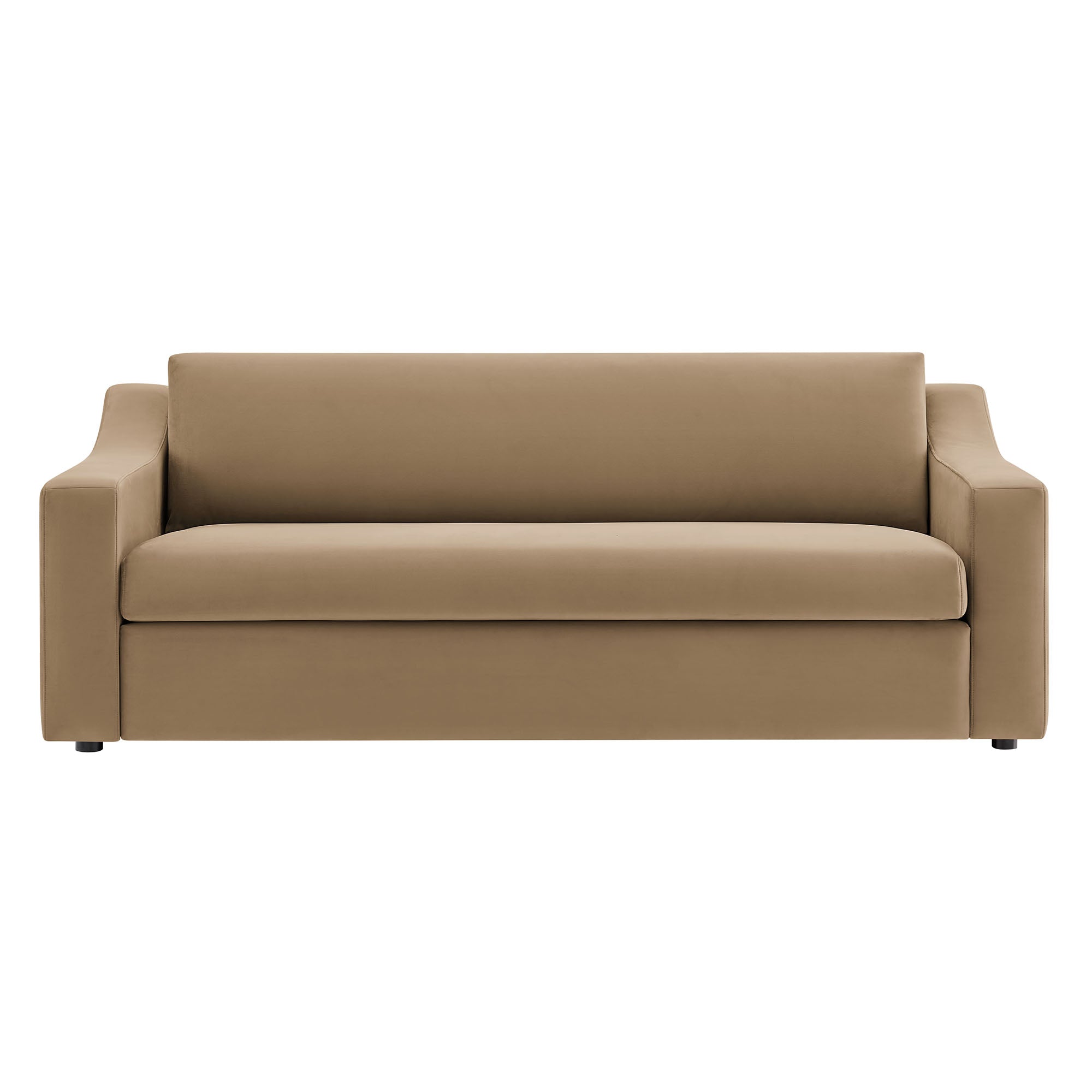 Liora Performance Velvet Sofa, Taupe