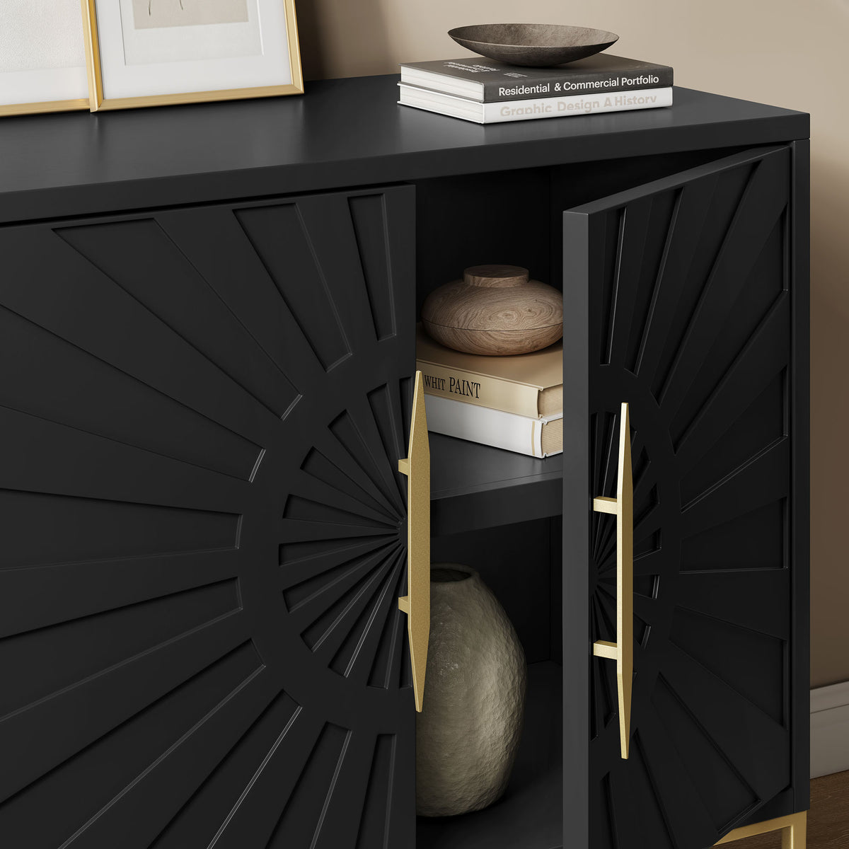 Awaken 35" Accent Cabinet, Black