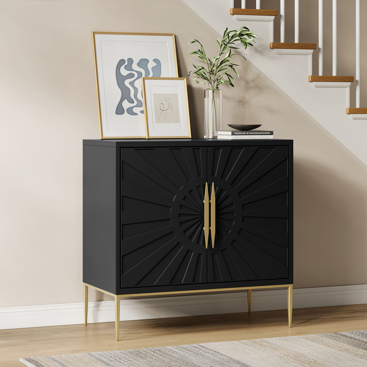Awaken 35" Accent Cabinet, Black