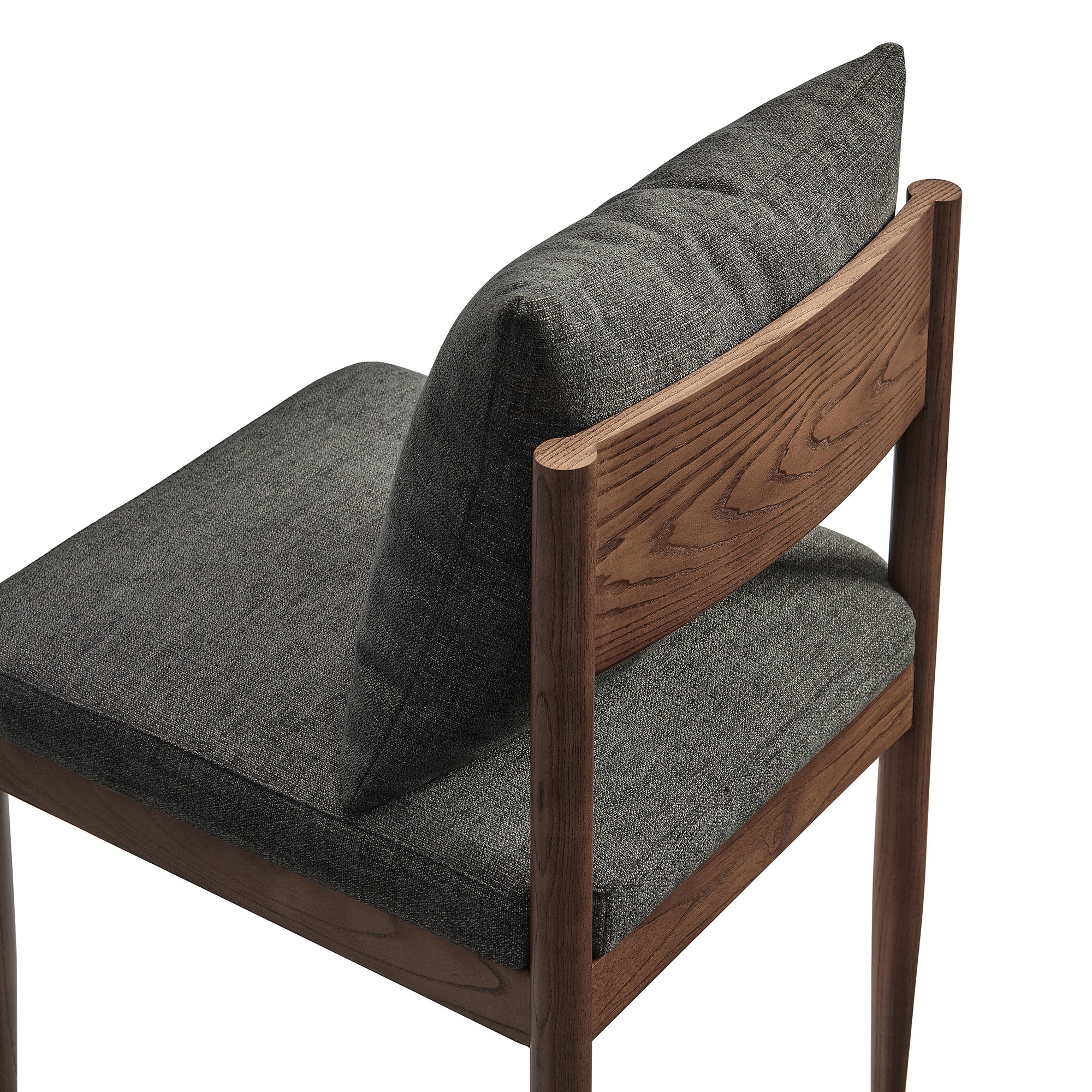 Remington Wood Dining Side Chair, Charcoal
