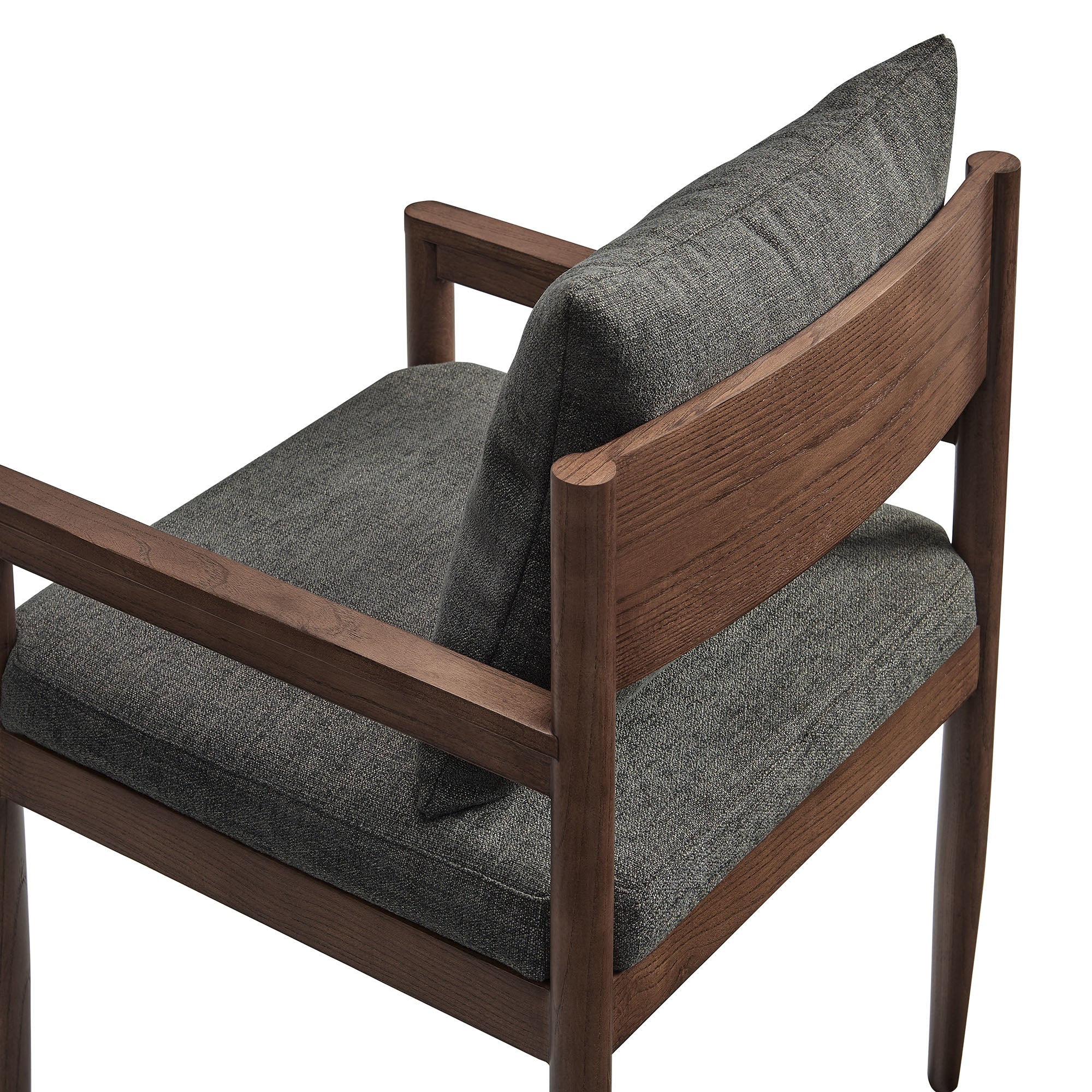 Remington Wood Dining Armchair, Charcoal