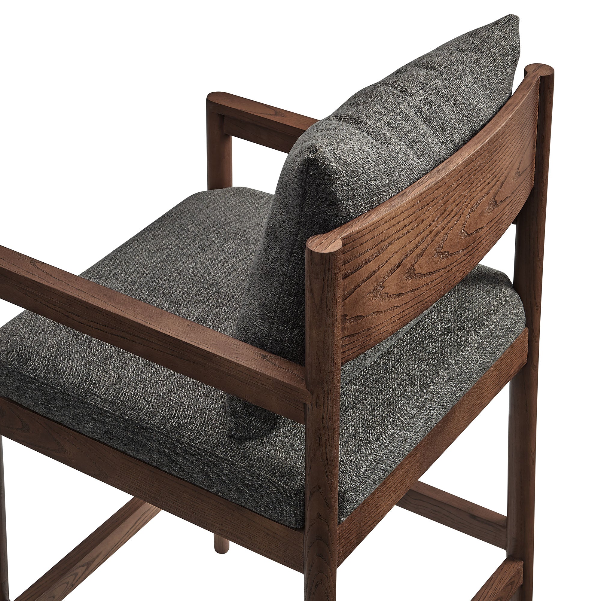 Remington Wood Counter Stool, Charcoal